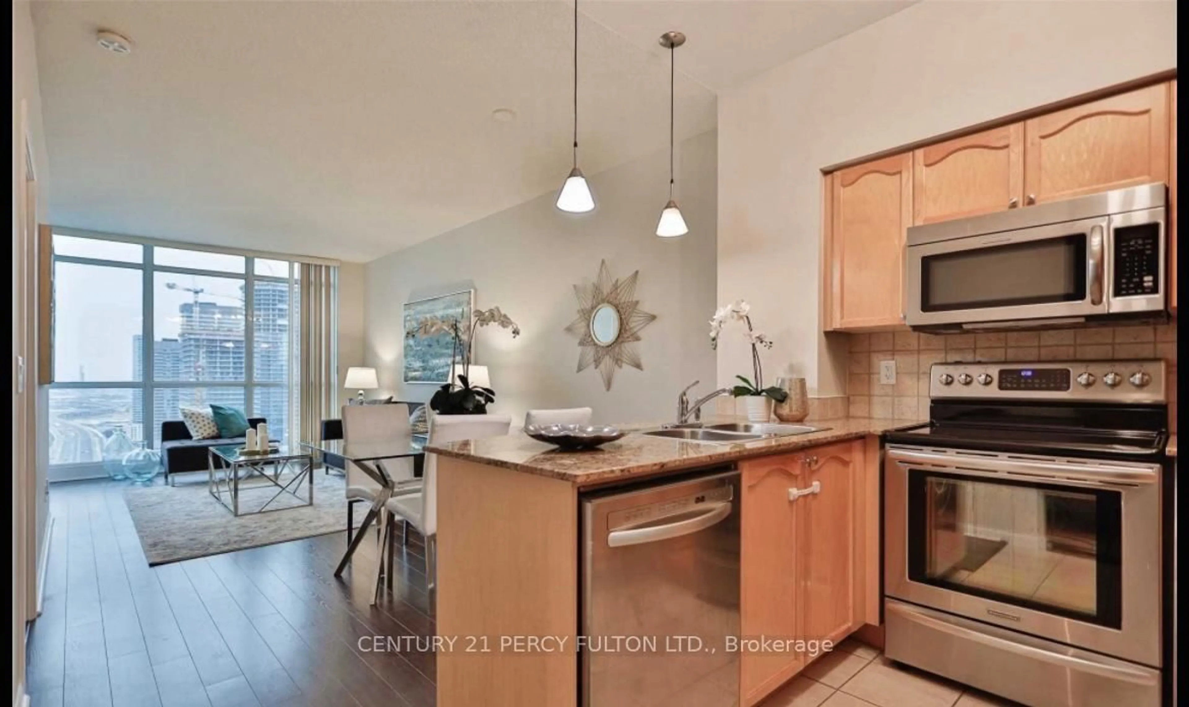 Open concept kitchen, unknown for 18 Yonge St #3408, Toronto Ontario M5E 1Z8