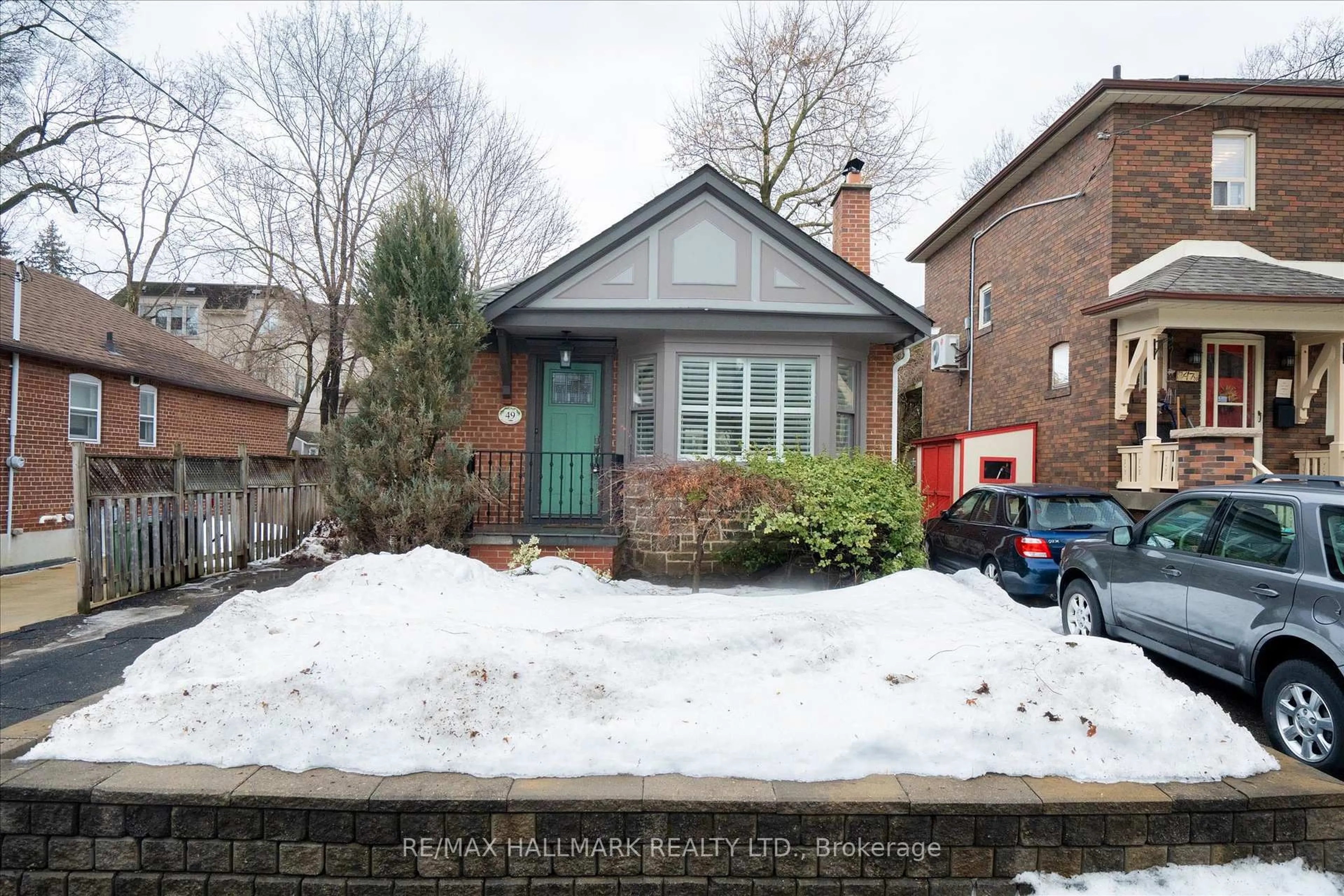 Home with brick exterior material, street for 49 Elvina Gdns, Toronto Ontario M4P 1X7