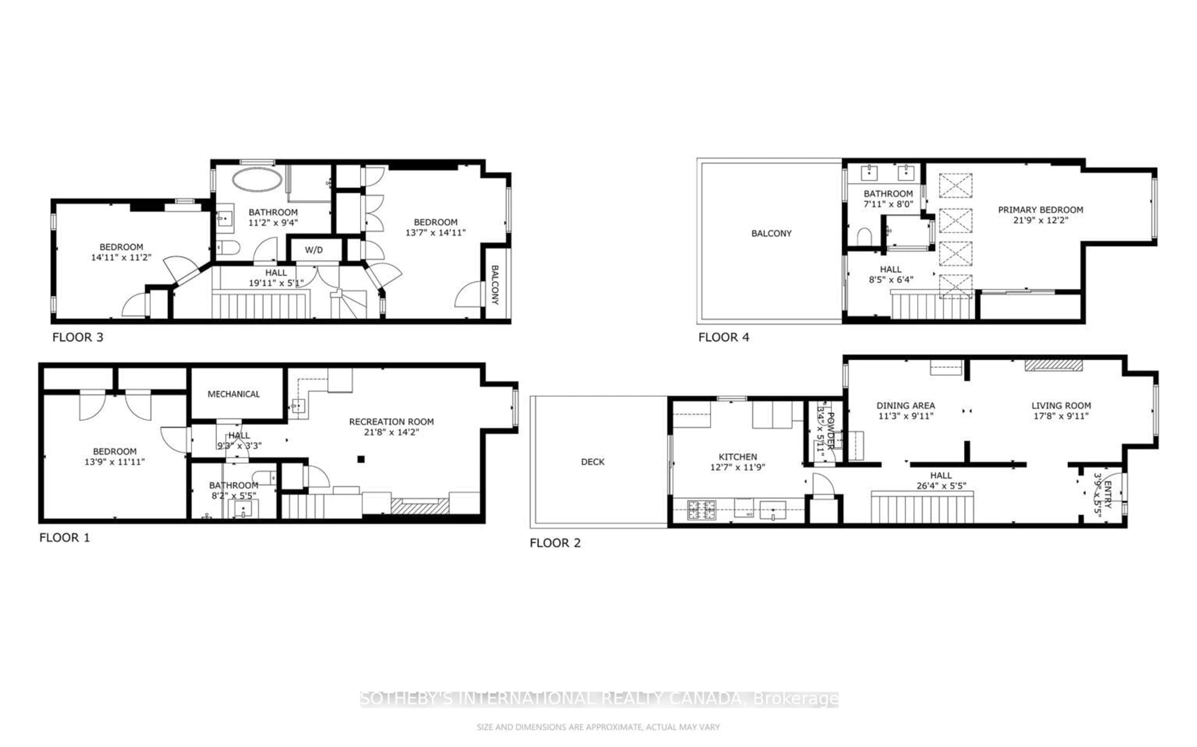Floor plan for 54 Stanley Terrace Ave, Toronto Ontario M6J 2R4