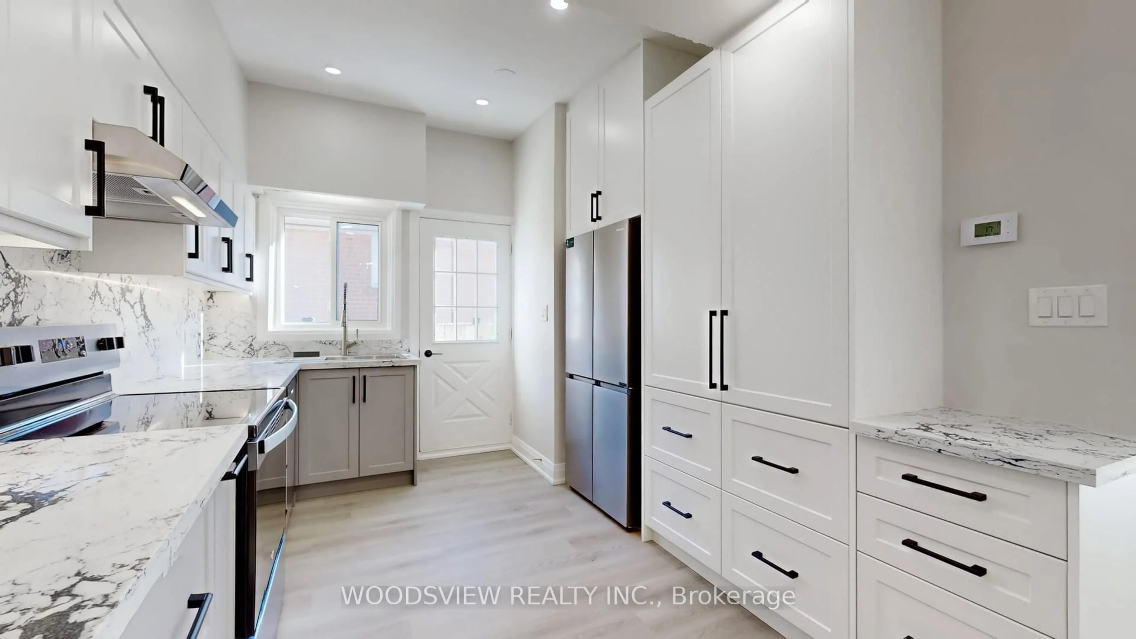 Contemporary kitchen, ceramic/tile floor for 56 Niantic Cres, Toronto Ontario M3A 2H7