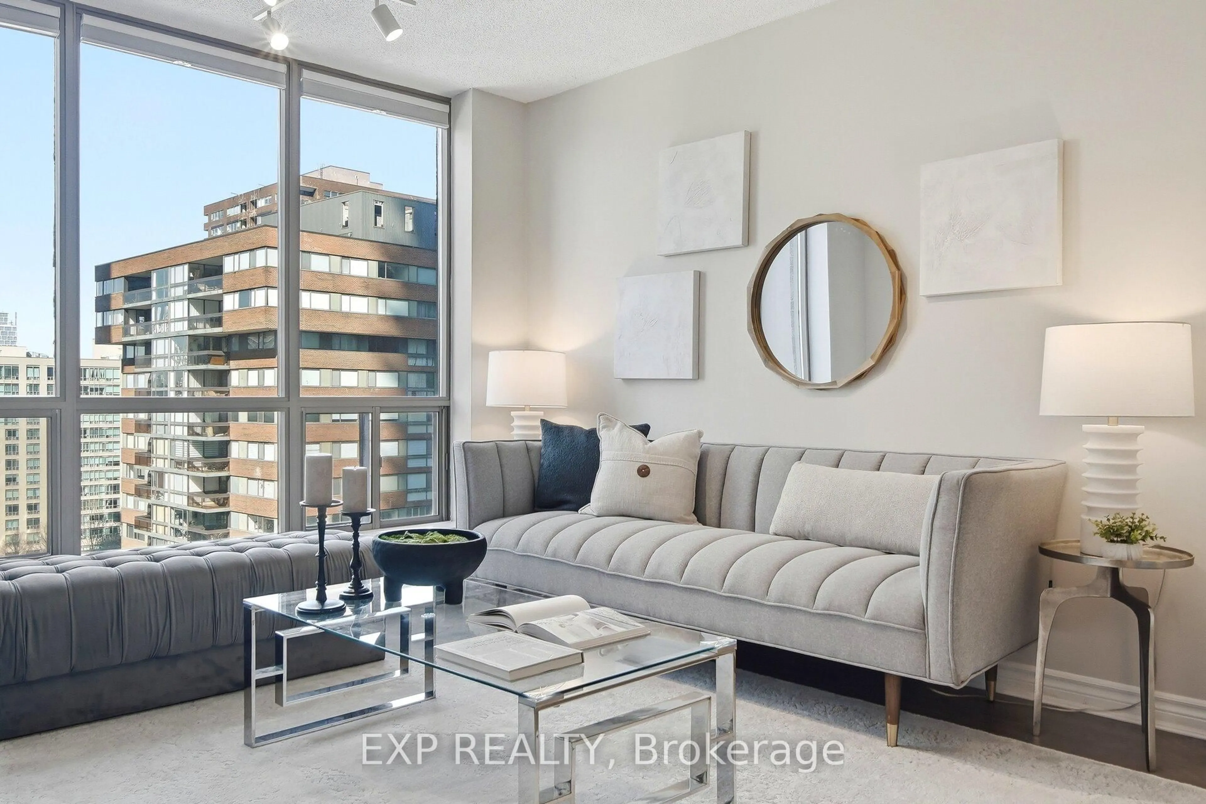 Living room with furniture, unknown for 40 Scollard St #1106, Toronto Ontario M5R 3S1