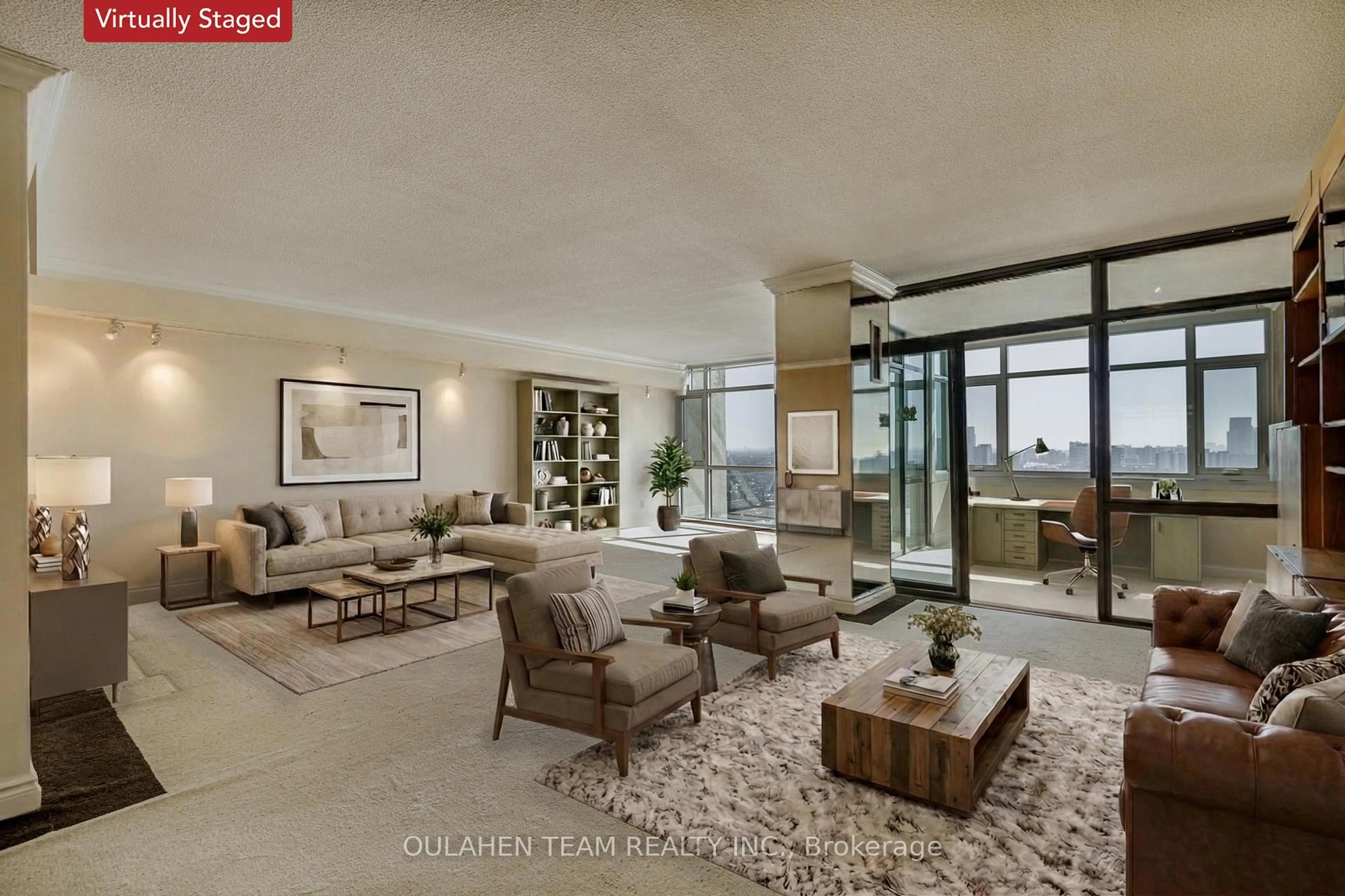 Living room with furniture, unknown for 1555 Finch Ave #1905, Toronto Ontario M2J 4X9