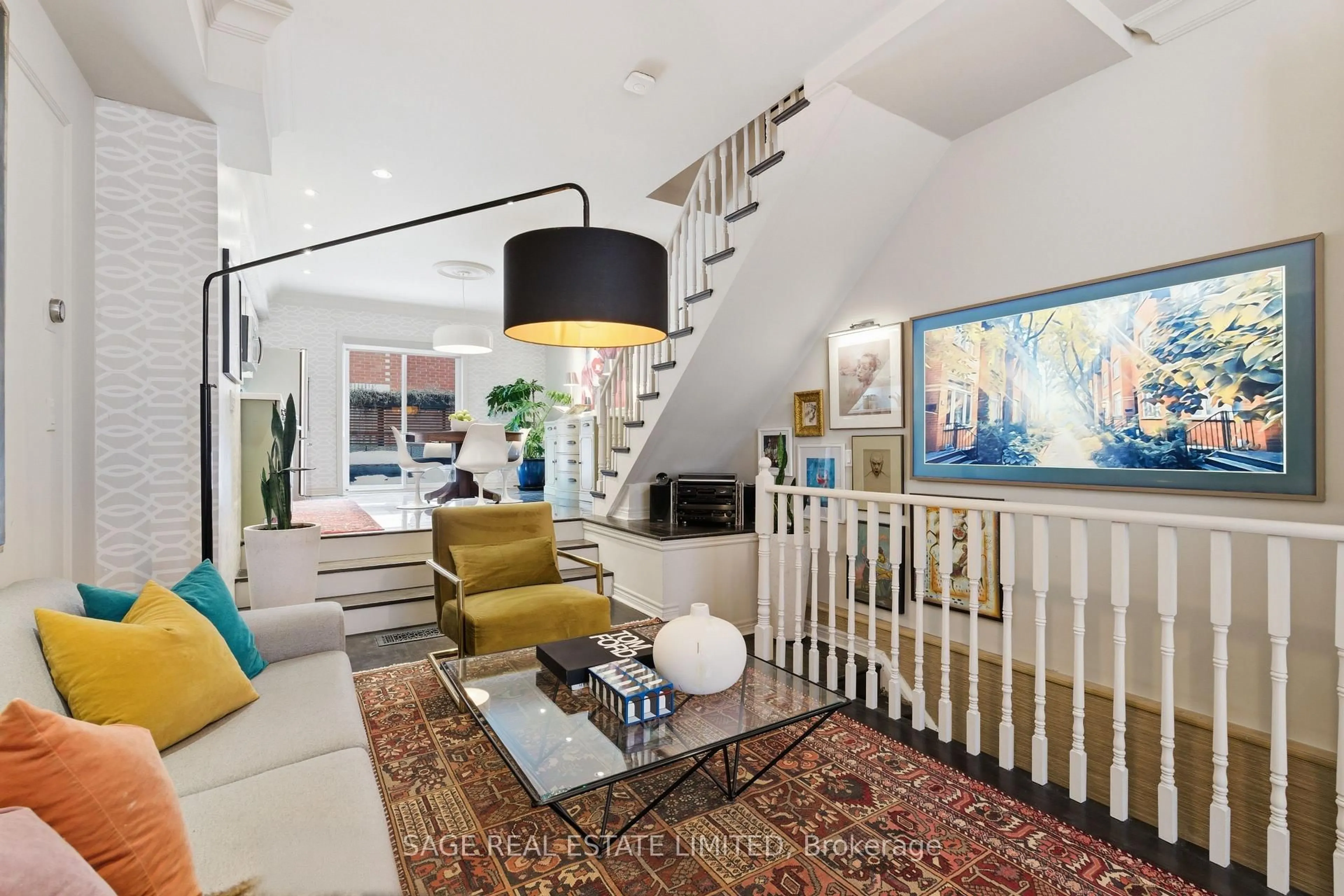 Living room with furniture, unknown for 6 Old Trillium Lane, Toronto Ontario M5A 4T2