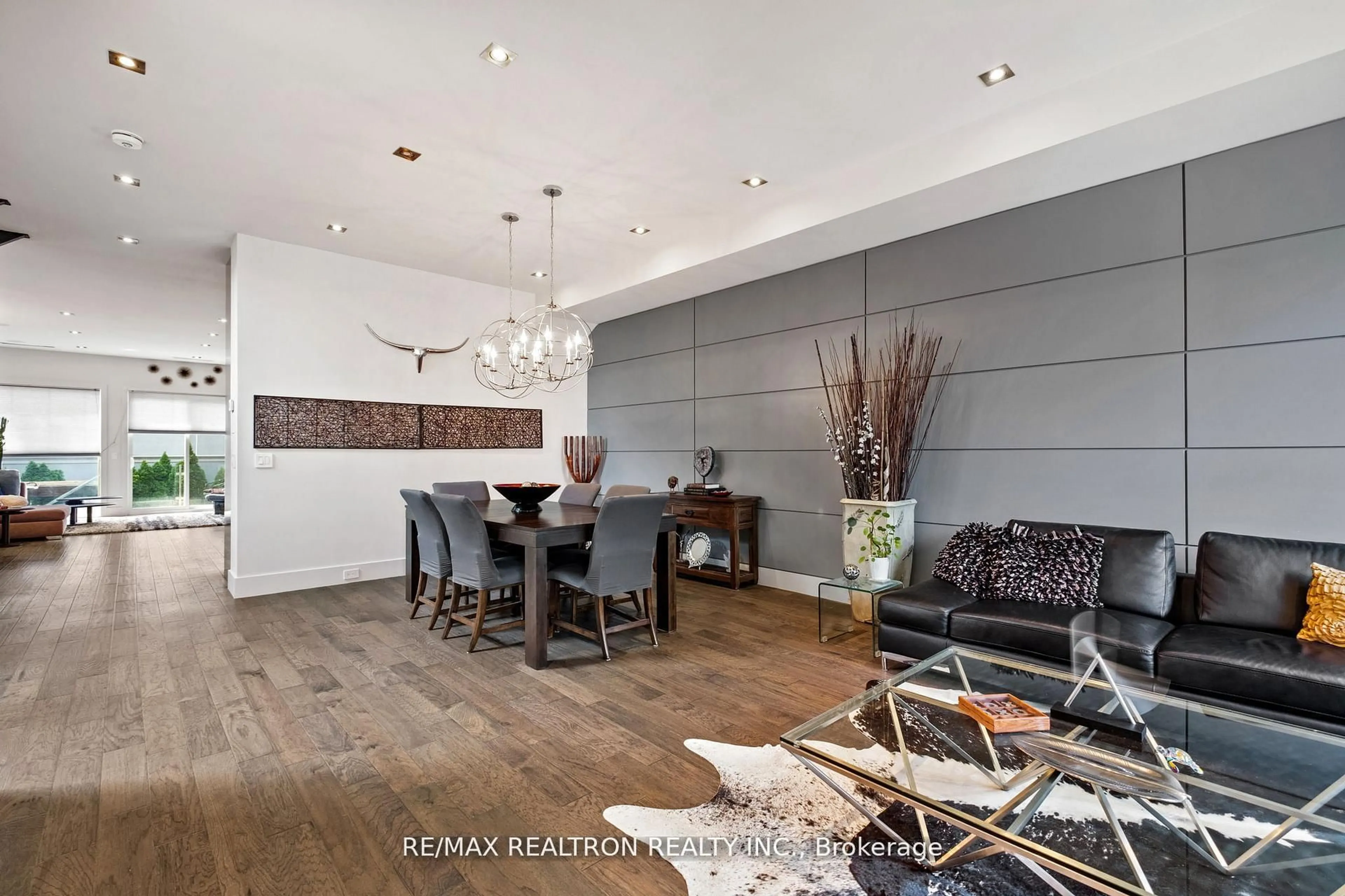 Dining room, wood/laminate floor for 494 Atlas Ave, Toronto Ontario M6C 3R3