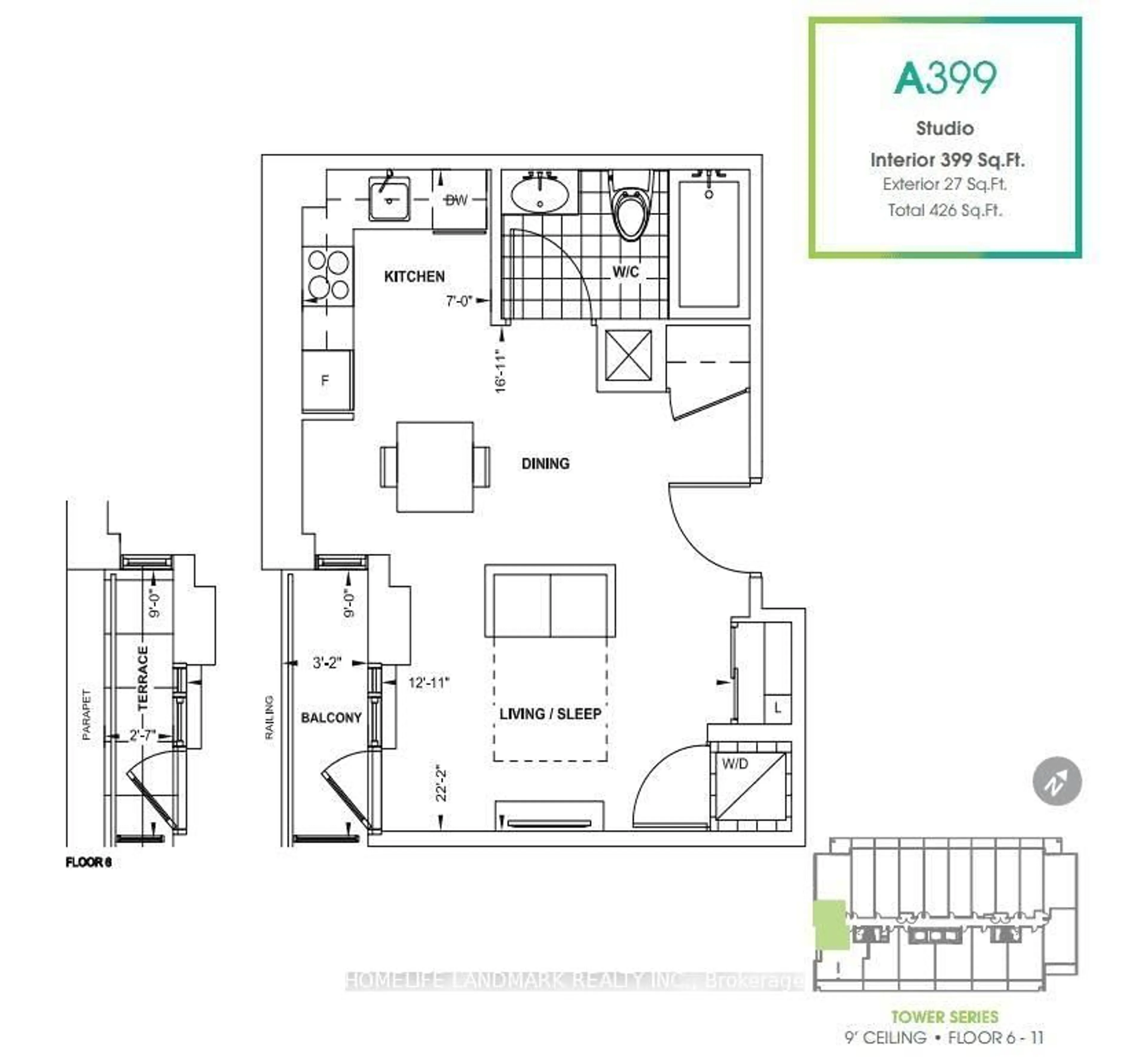 Floor plan for 330 Richmond St #605, Toronto Ontario M5V 0M4