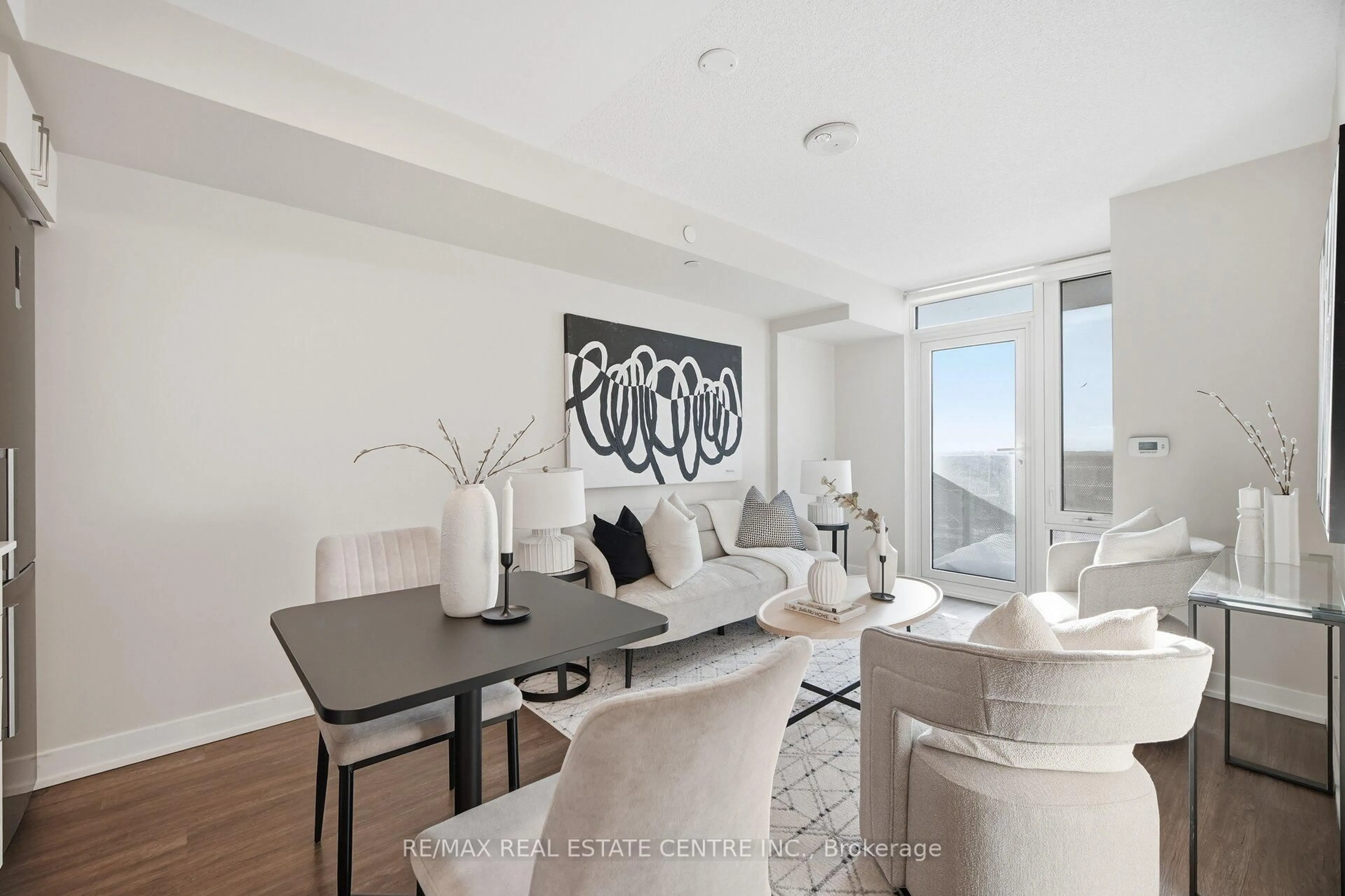 Living room with furniture, unknown for 38 Monte Kwinter Crt #1112, Toronto Ontario M3H 0E2