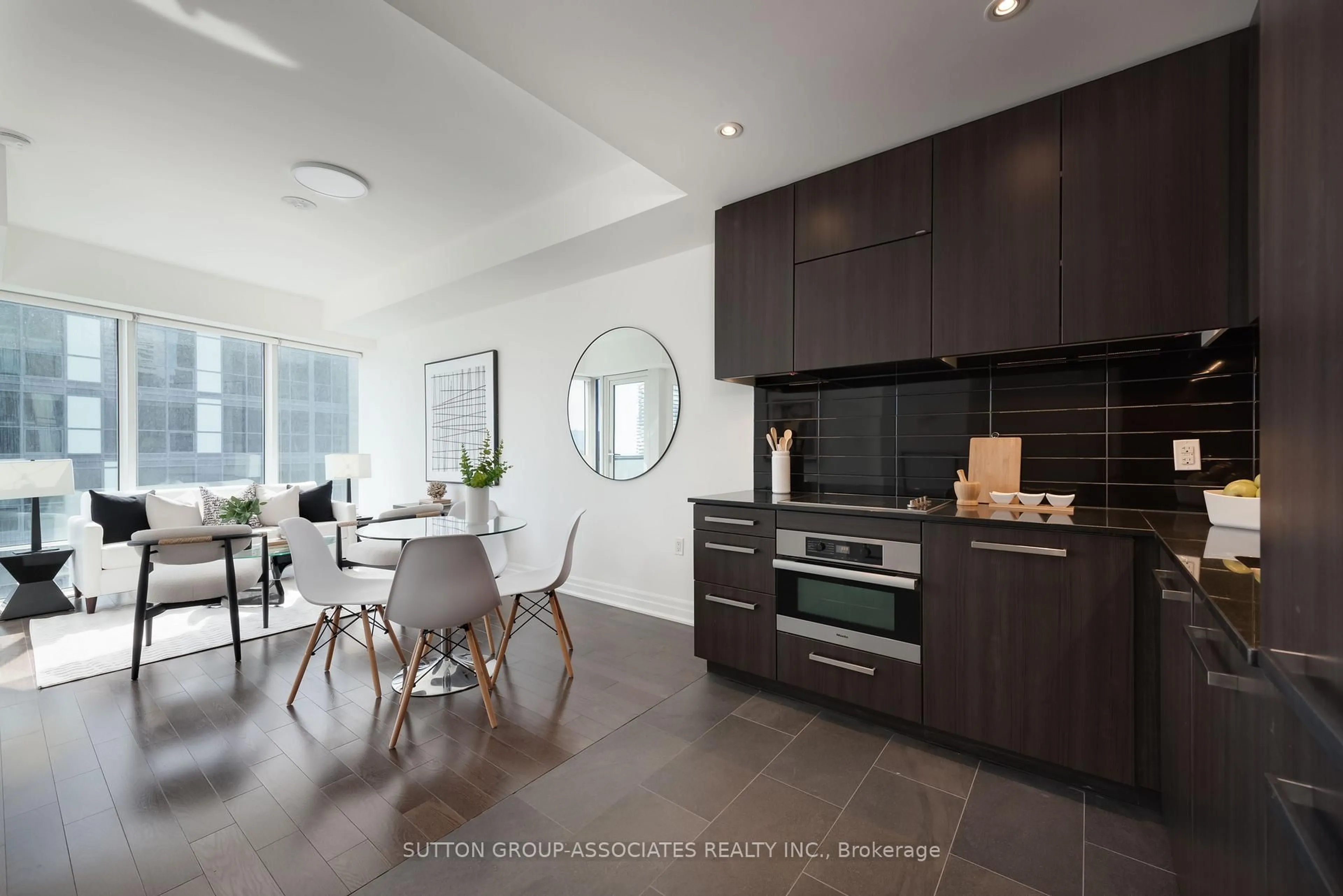 Contemporary kitchen, ceramic/tile floor for 8 The Esplanade Ave #3212, Toronto Ontario M5E 0A6