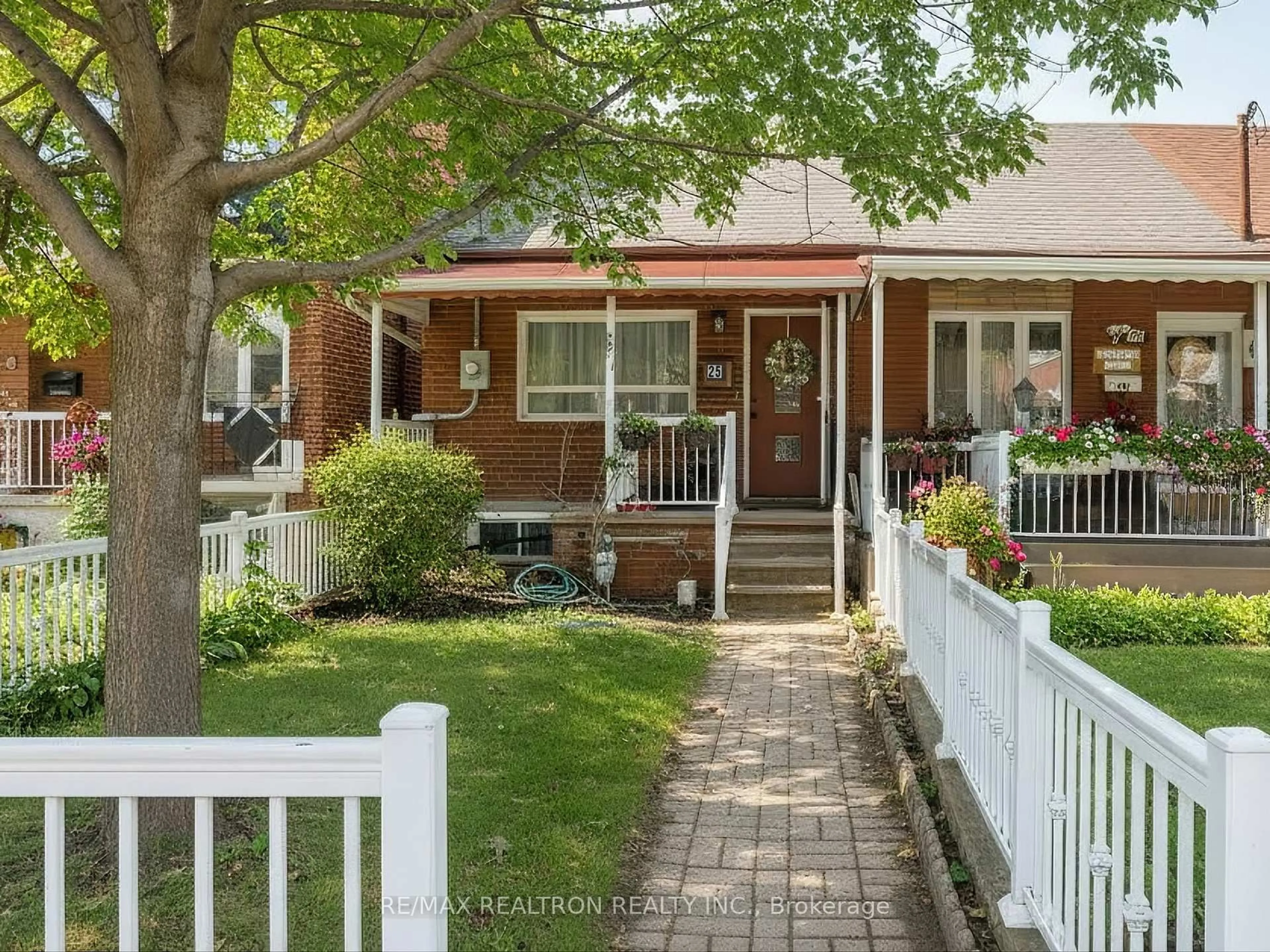 Home with brick exterior material, street for 25 Moutray St, Toronto Ontario M6K 1W3