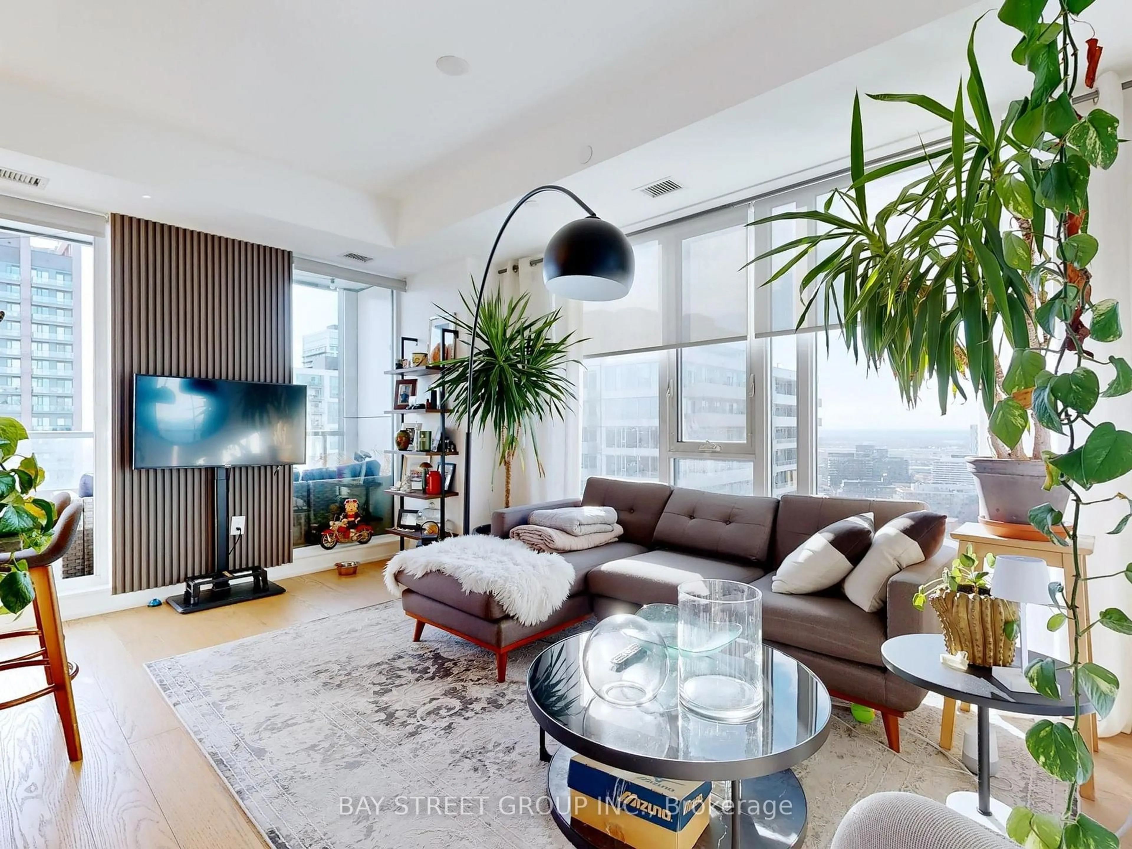 Living room with furniture, unknown for 225 Sumach St #2403, Toronto Ontario M5A 0P8