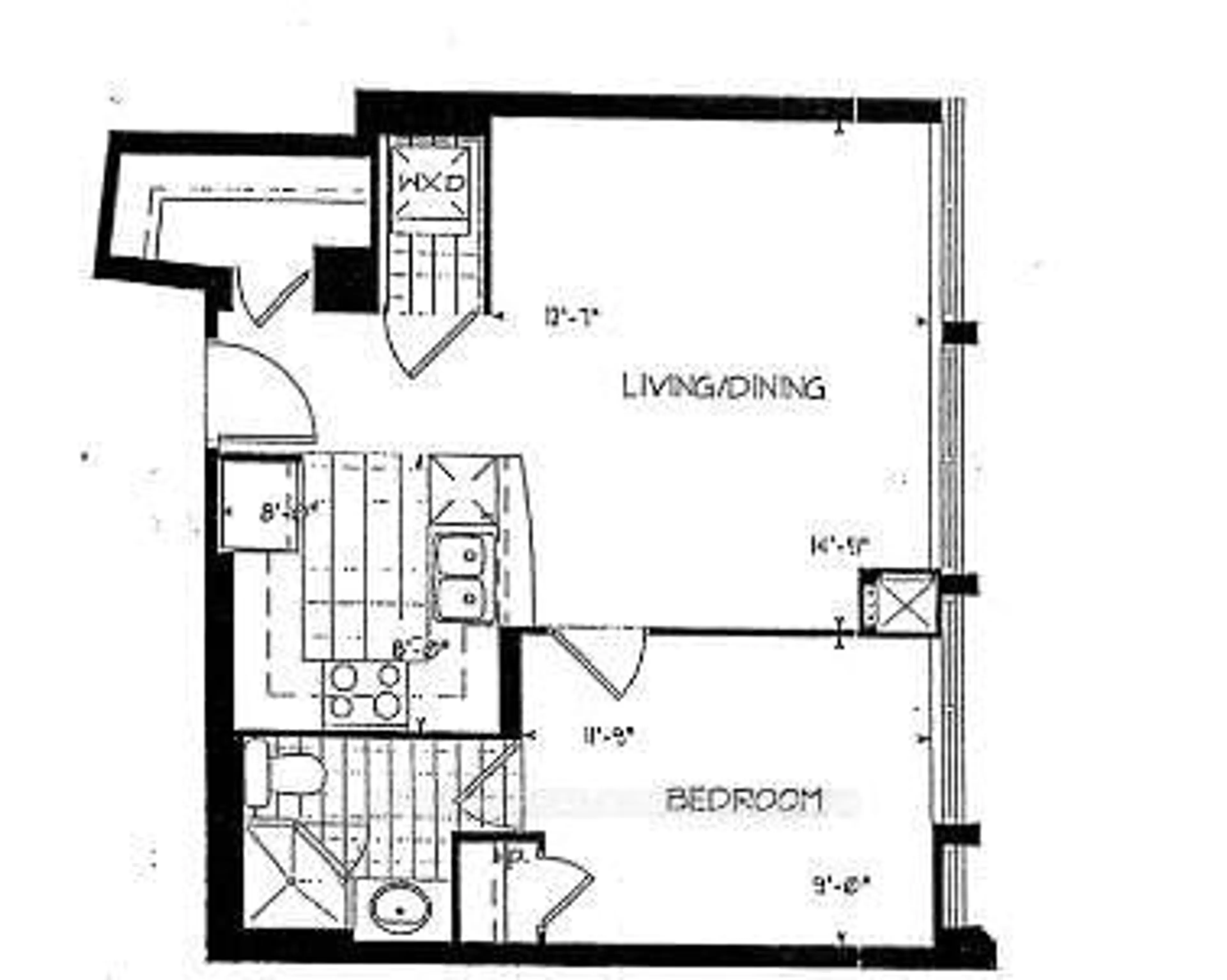 Floor plan for 5 Northtown Way #309, Toronto Ontario M2N 7A1
