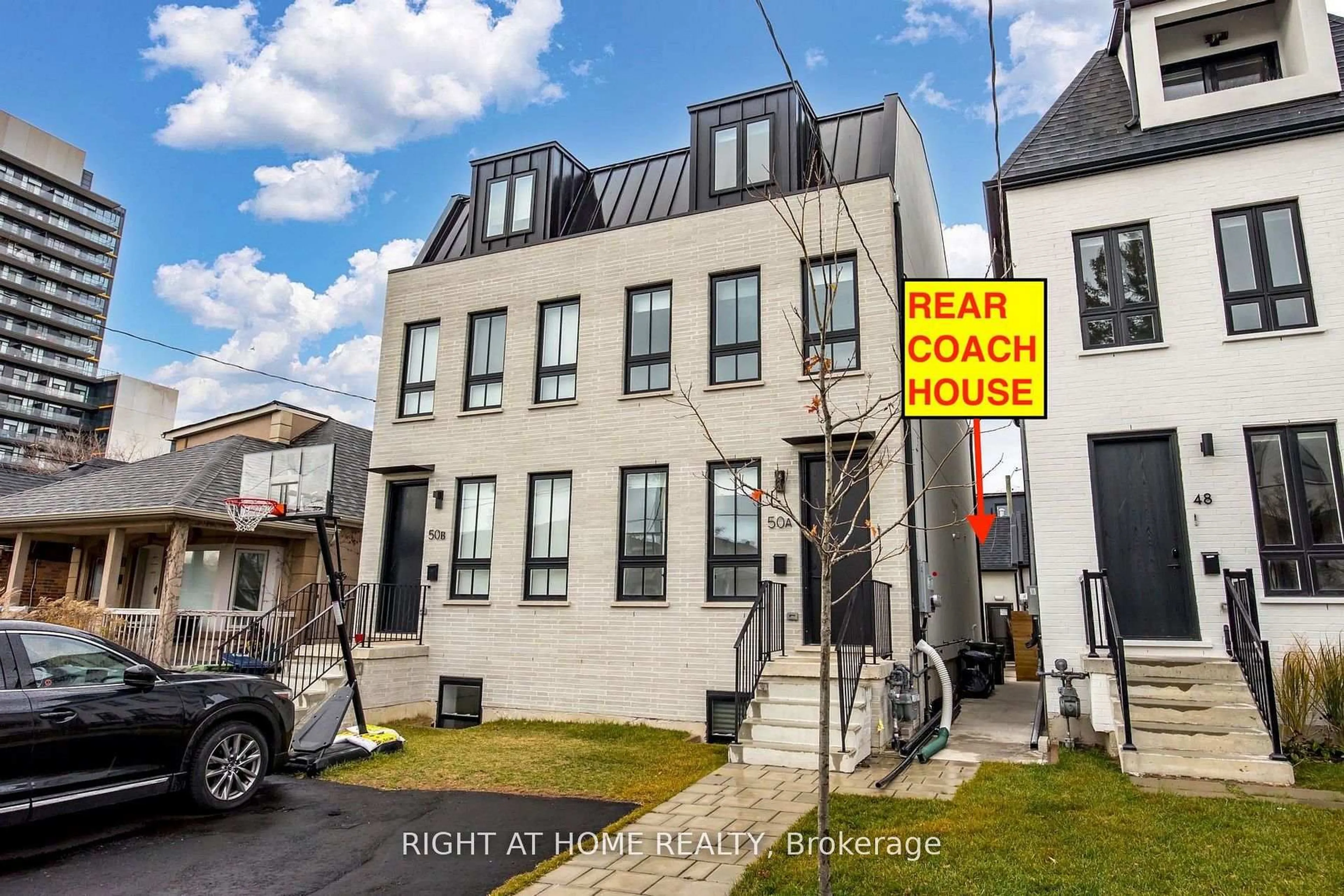 A pic from outside/outdoor area/front of a property/back of a property/a pic from drone, street for 50 Lanark Ave, Toronto Ontario M6C 2B4