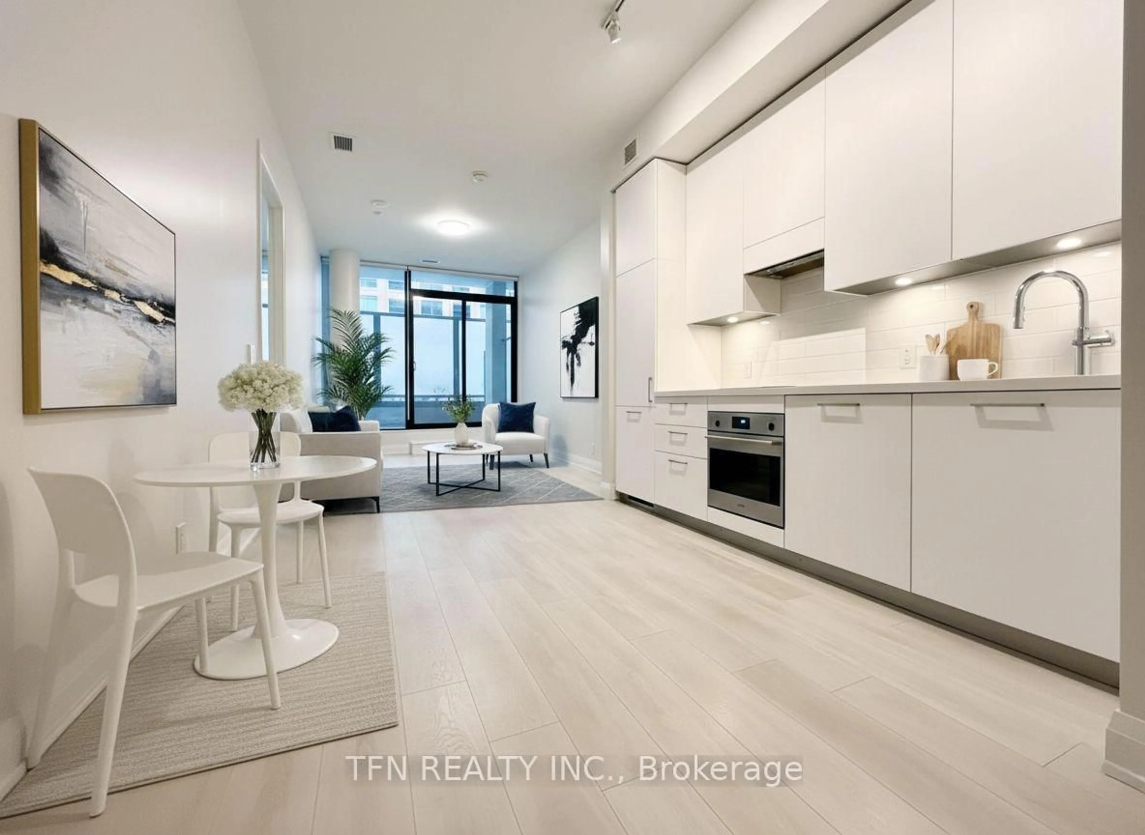 Open concept kitchen, unknown for 33 Frederick Todd Way #216, Toronto Ontario M4G 0C9