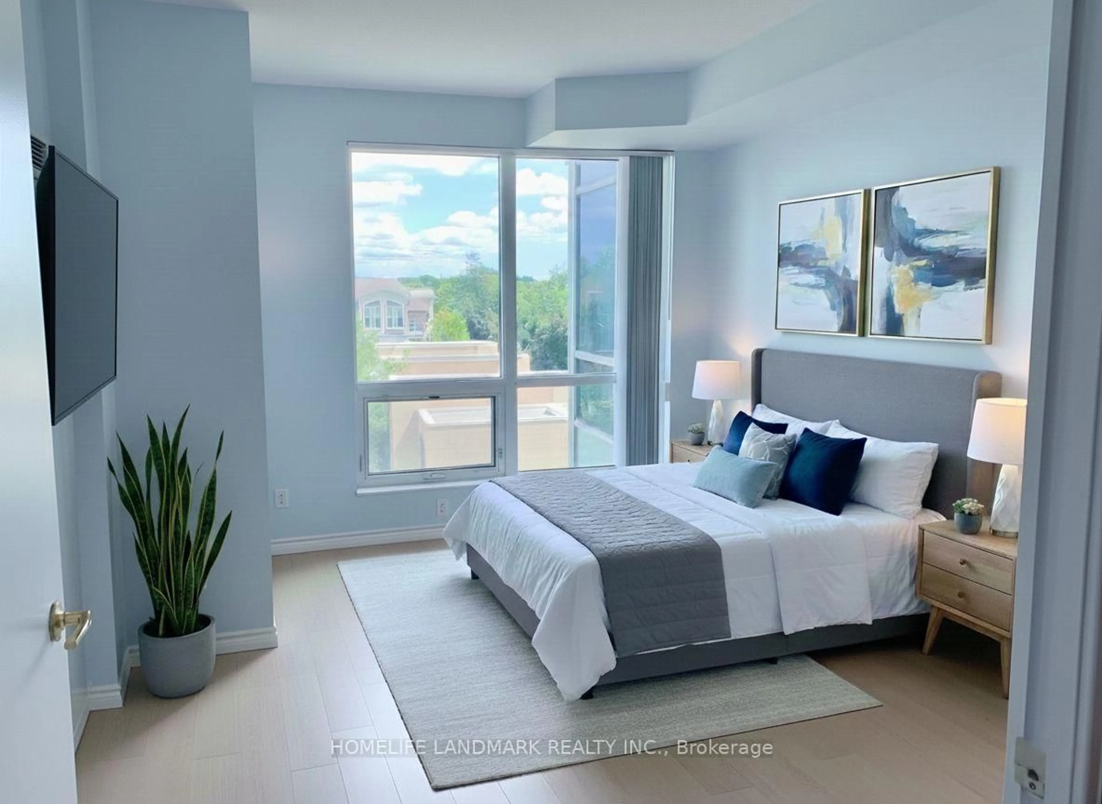 Bedroom with bed, unknown for 60 Byng Ave #409, Toronto Ontario M2N 4K3