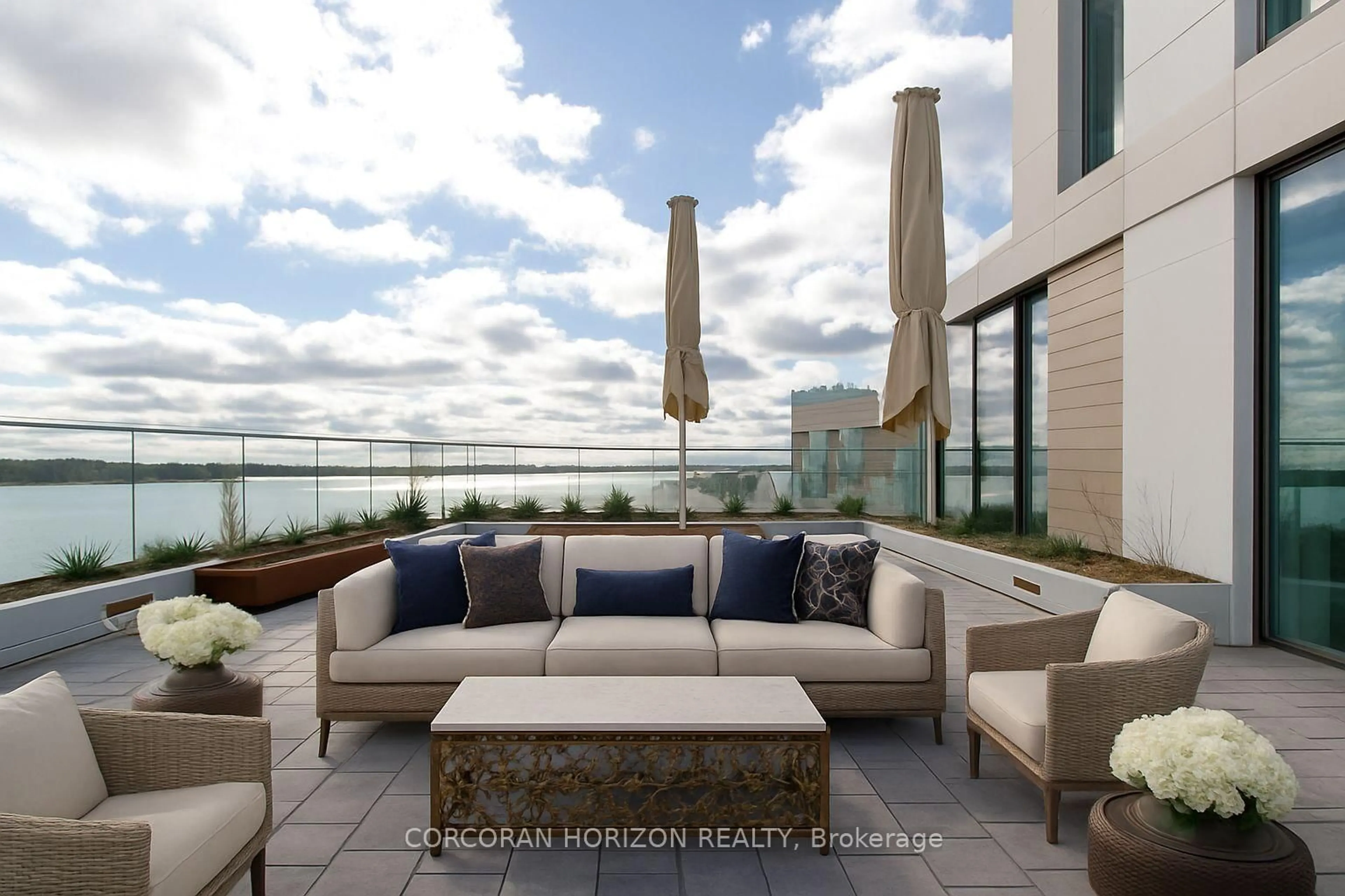 Patio, water/lake/river/ocean view for 118 Merchants' Wharf #912, Toronto Ontario M5A 0L3