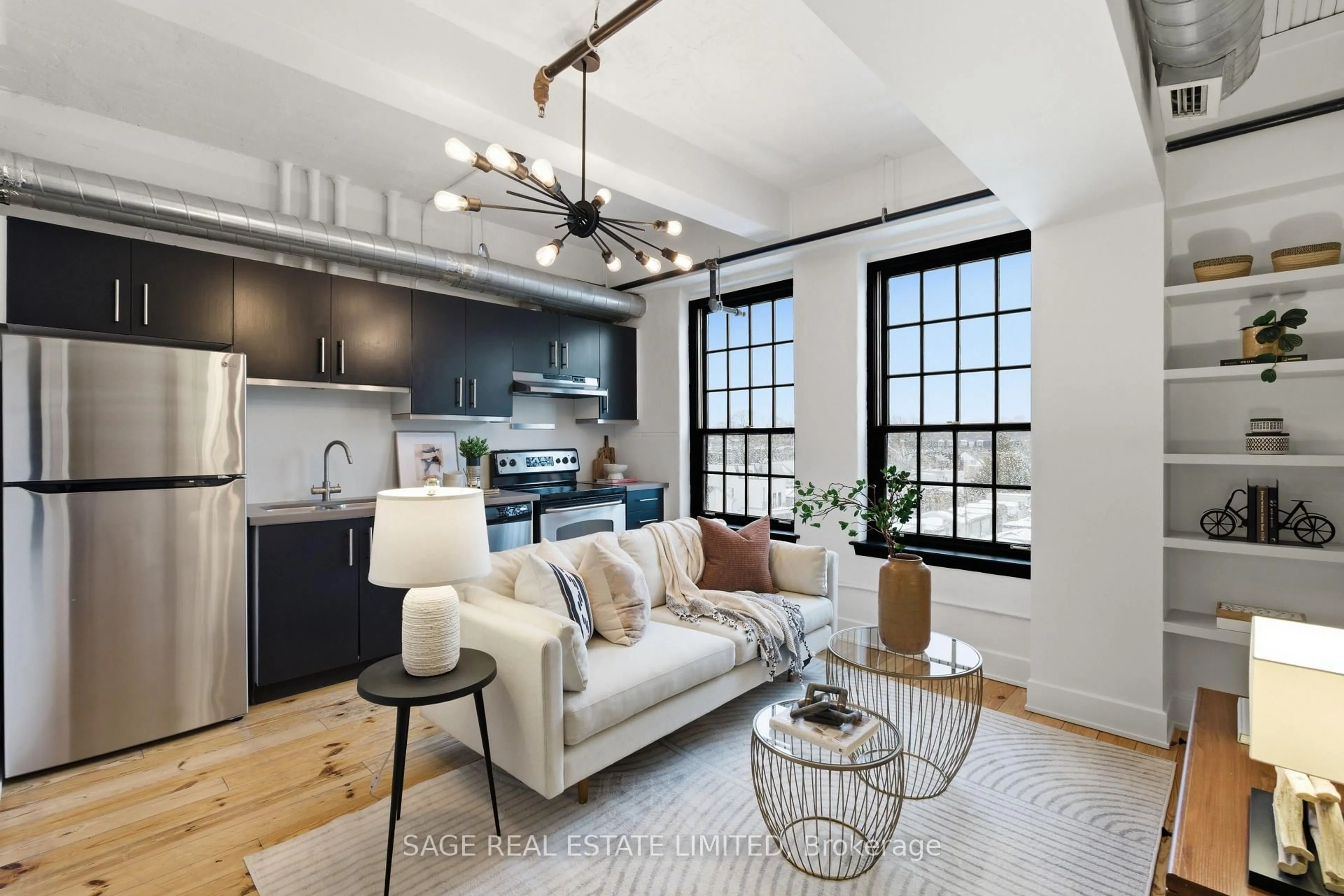 Living room with furniture, unknown for 183 Dovercourt Rd #417, Toronto Ontario M6J 3C1