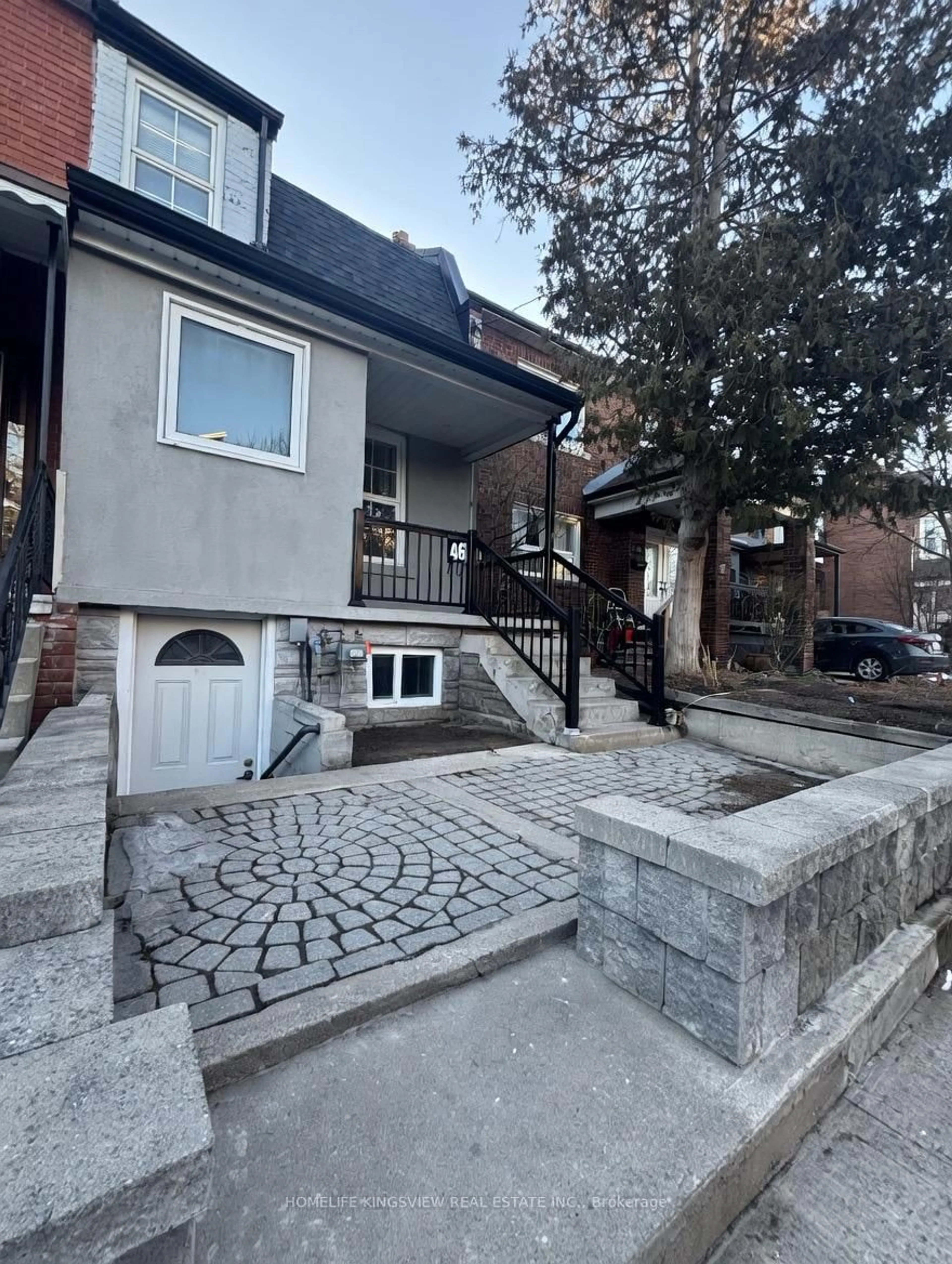 Home with brick exterior material, street for 46 Coolmine Rd, Toronto Ontario M6J 3E9