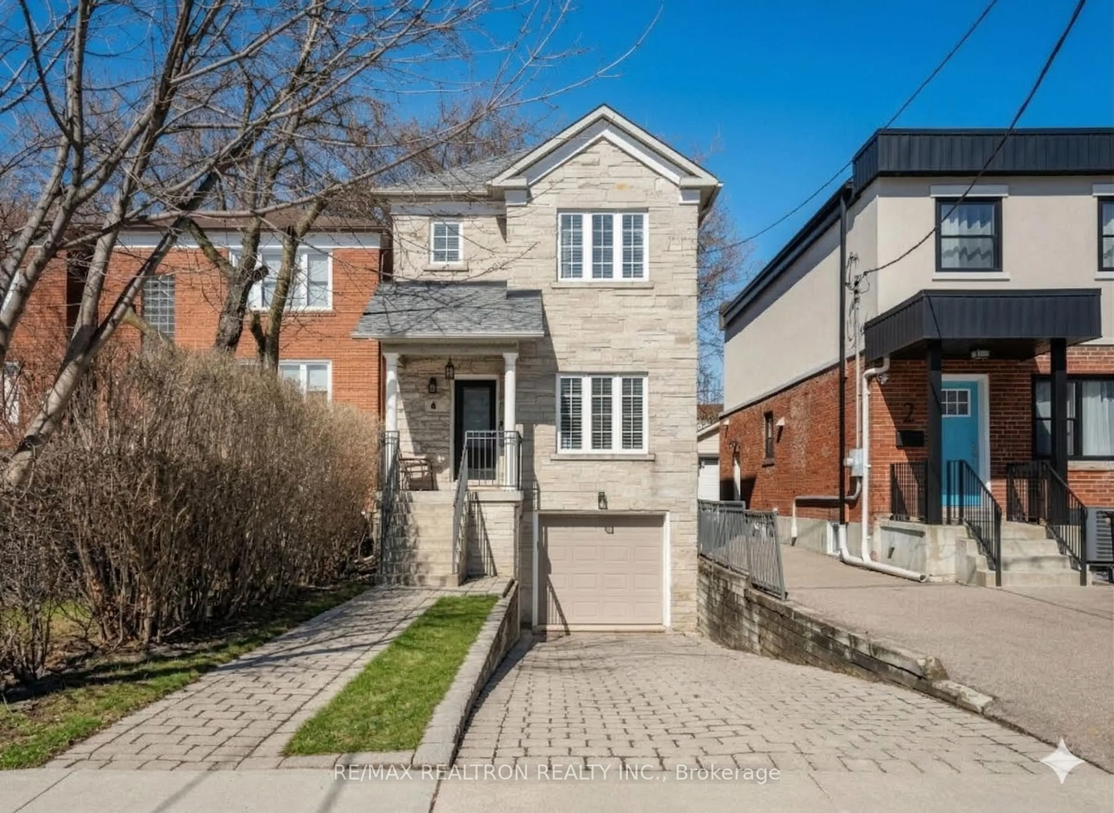 Home with brick exterior material, street for 4 Coates Ave, Toronto Ontario M6C 1K7
