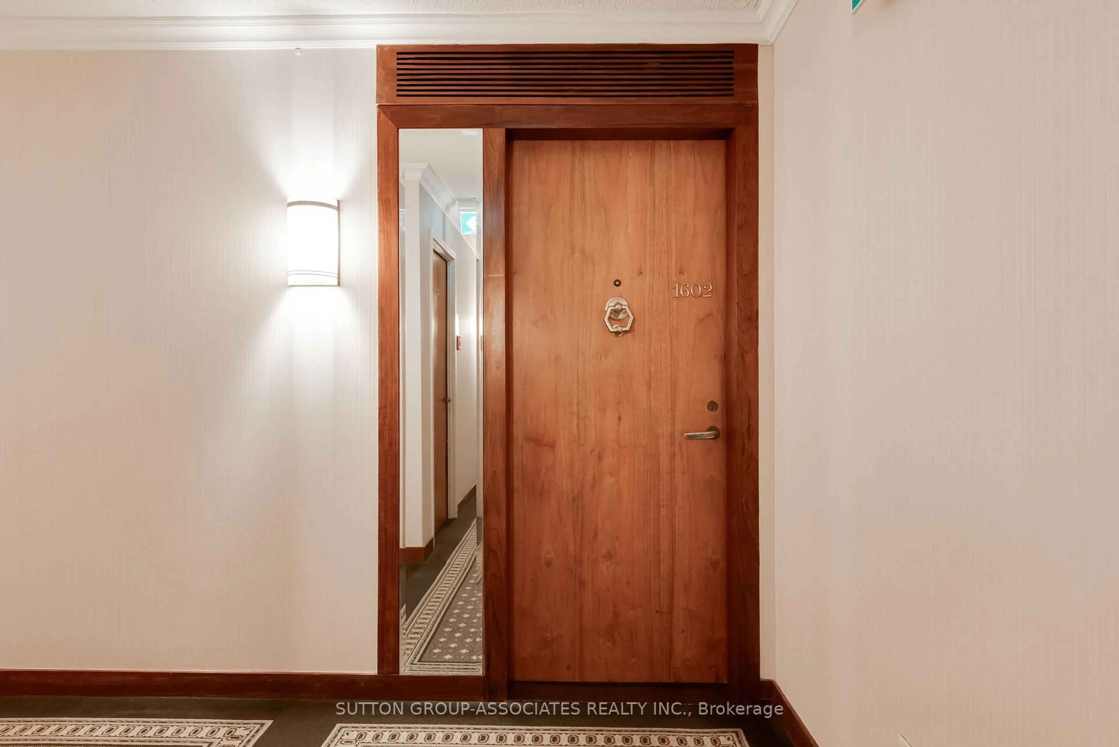 Indoor foyer for 61 St Clair Ave #1602, Toronto Ontario M4V 2Y8