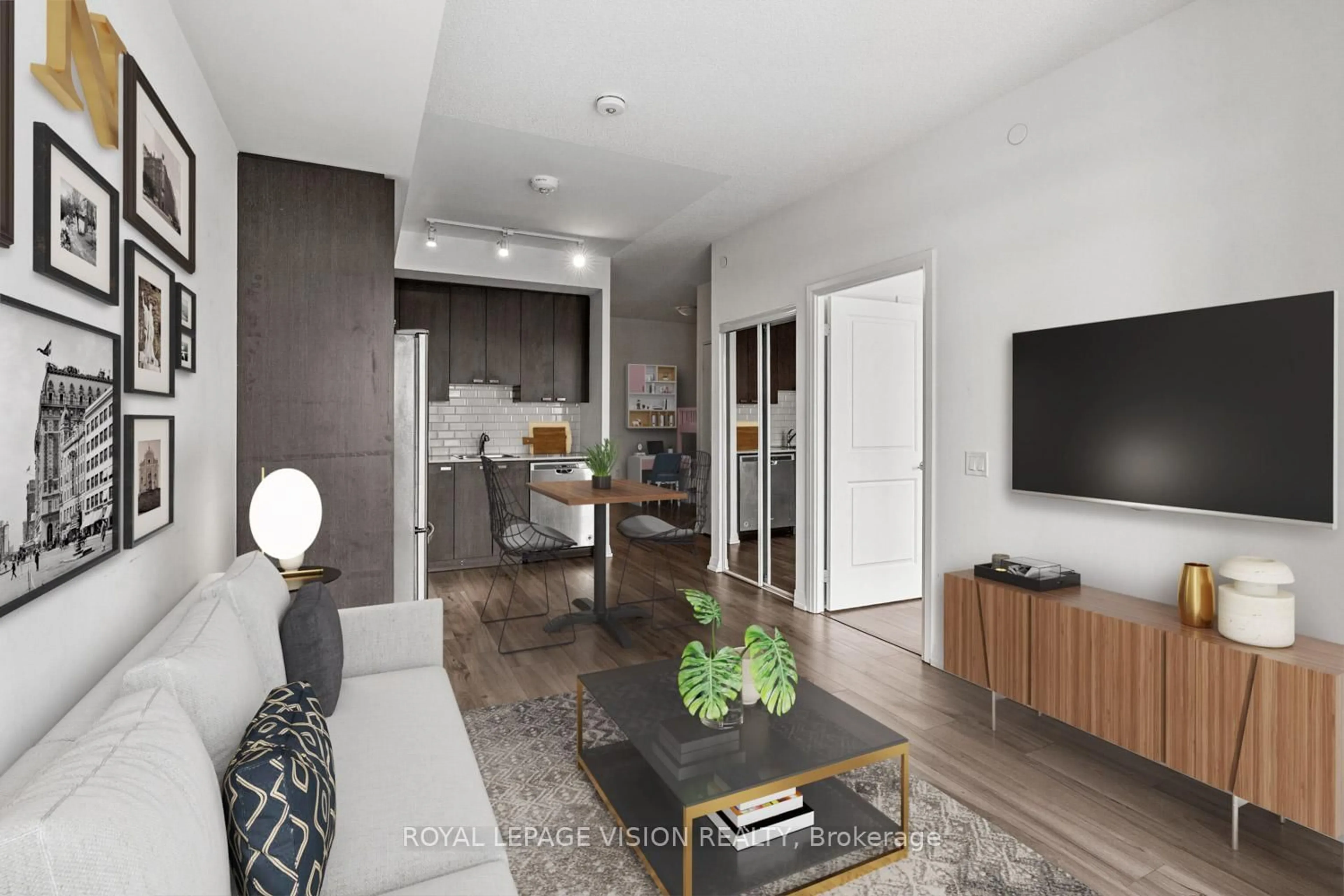 Living room with furniture, unknown for 60 Ann O'Reilly Rd #858, Toronto Ontario M2J 0C8