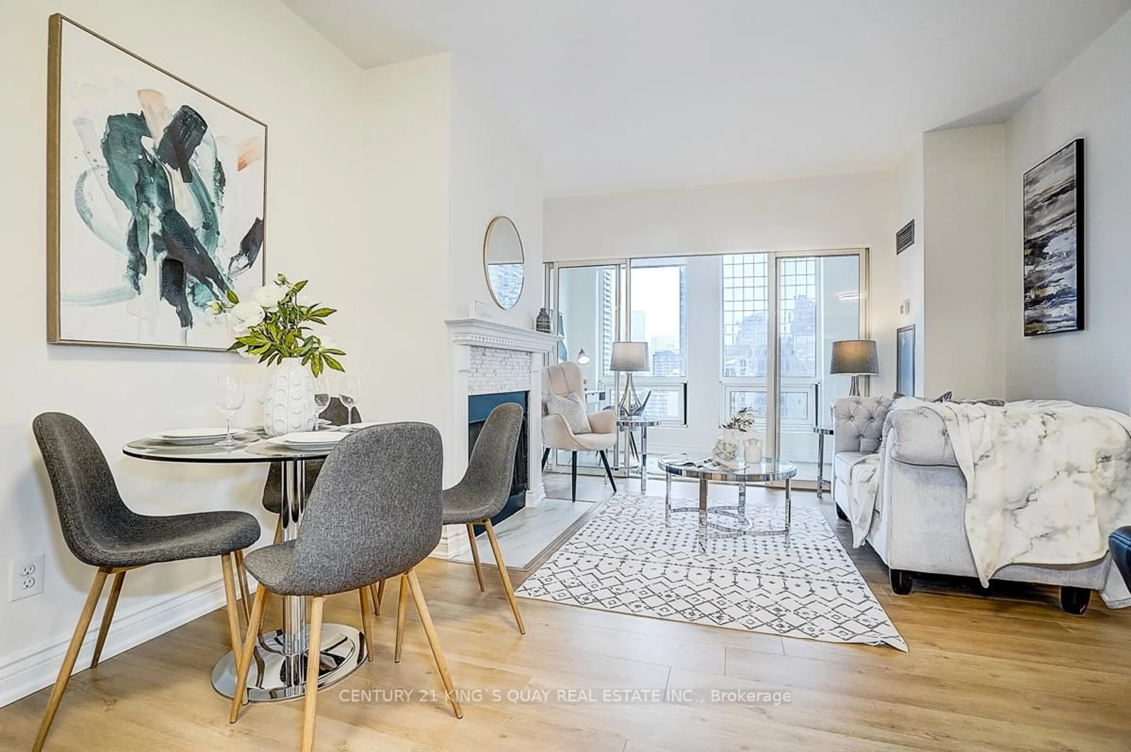 Living room with furniture, unknown for 25 Grenville St #LPH2, Toronto Ontario M4Y 2X5