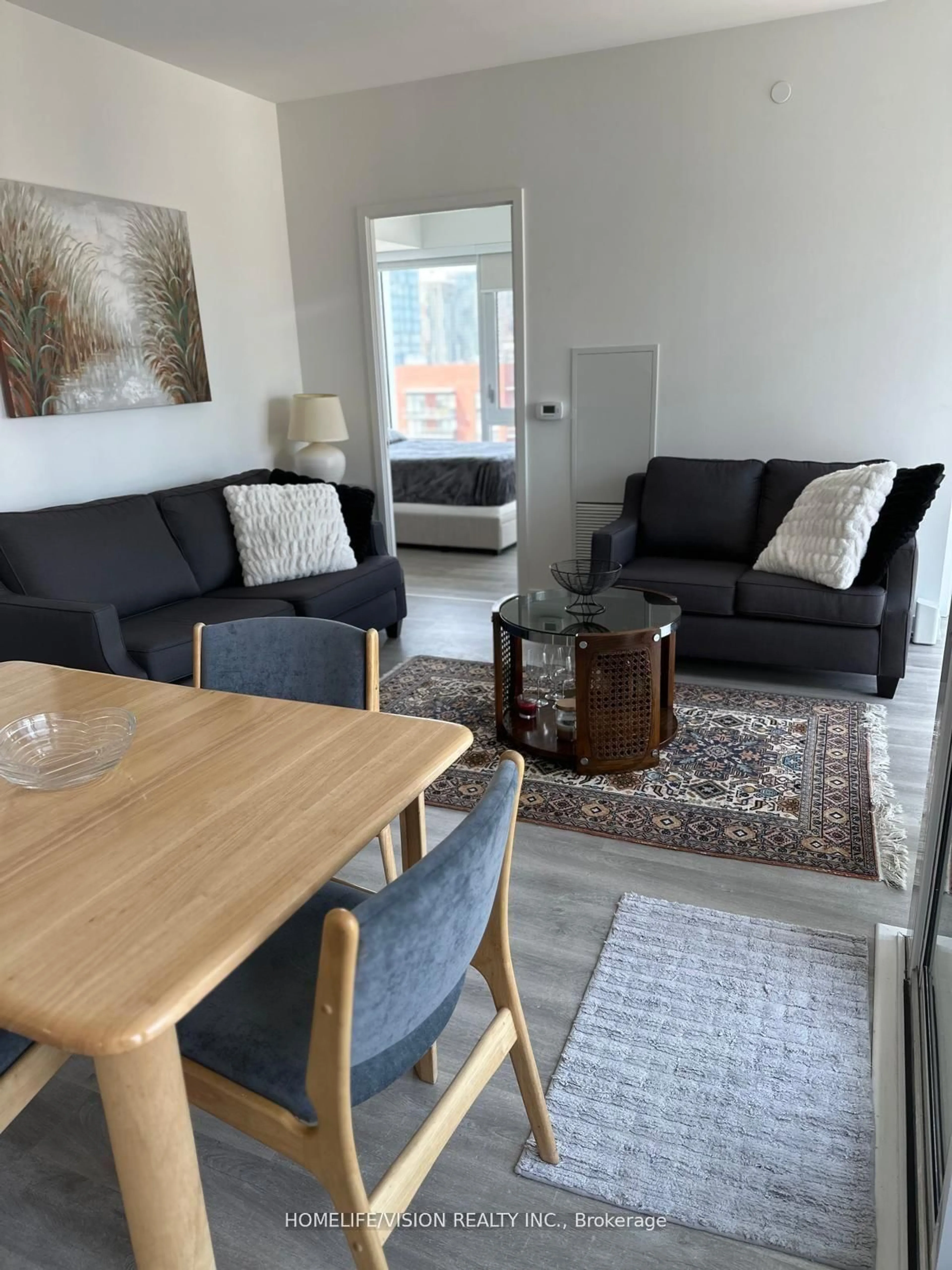 Living room with furniture, unknown for 158 Front St #1418, Toronto Ontario M5A 0K9