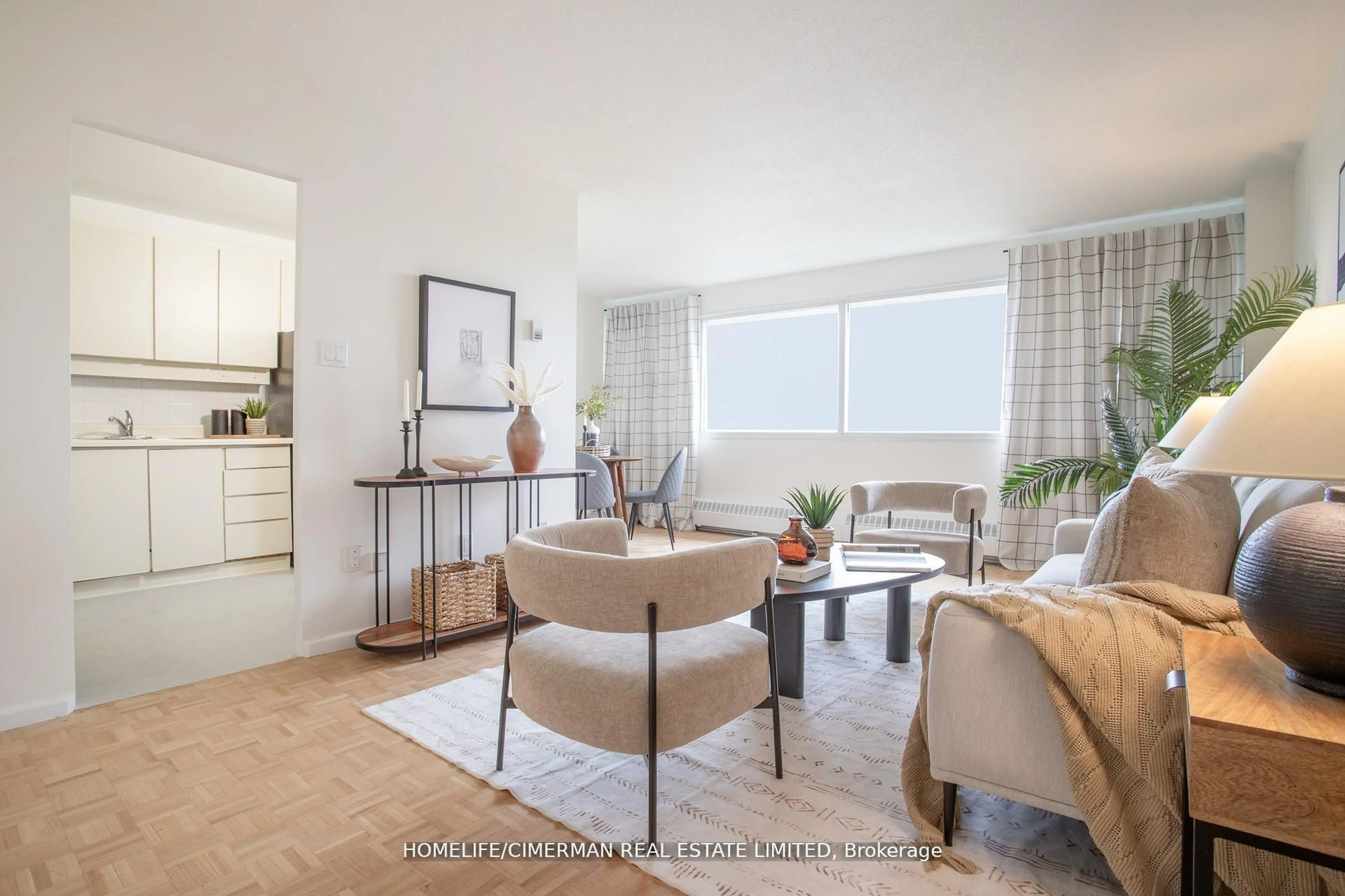 Living room with furniture, unknown for 715 Don Mills Rd #1702, Toronto Ontario M3C 1S5