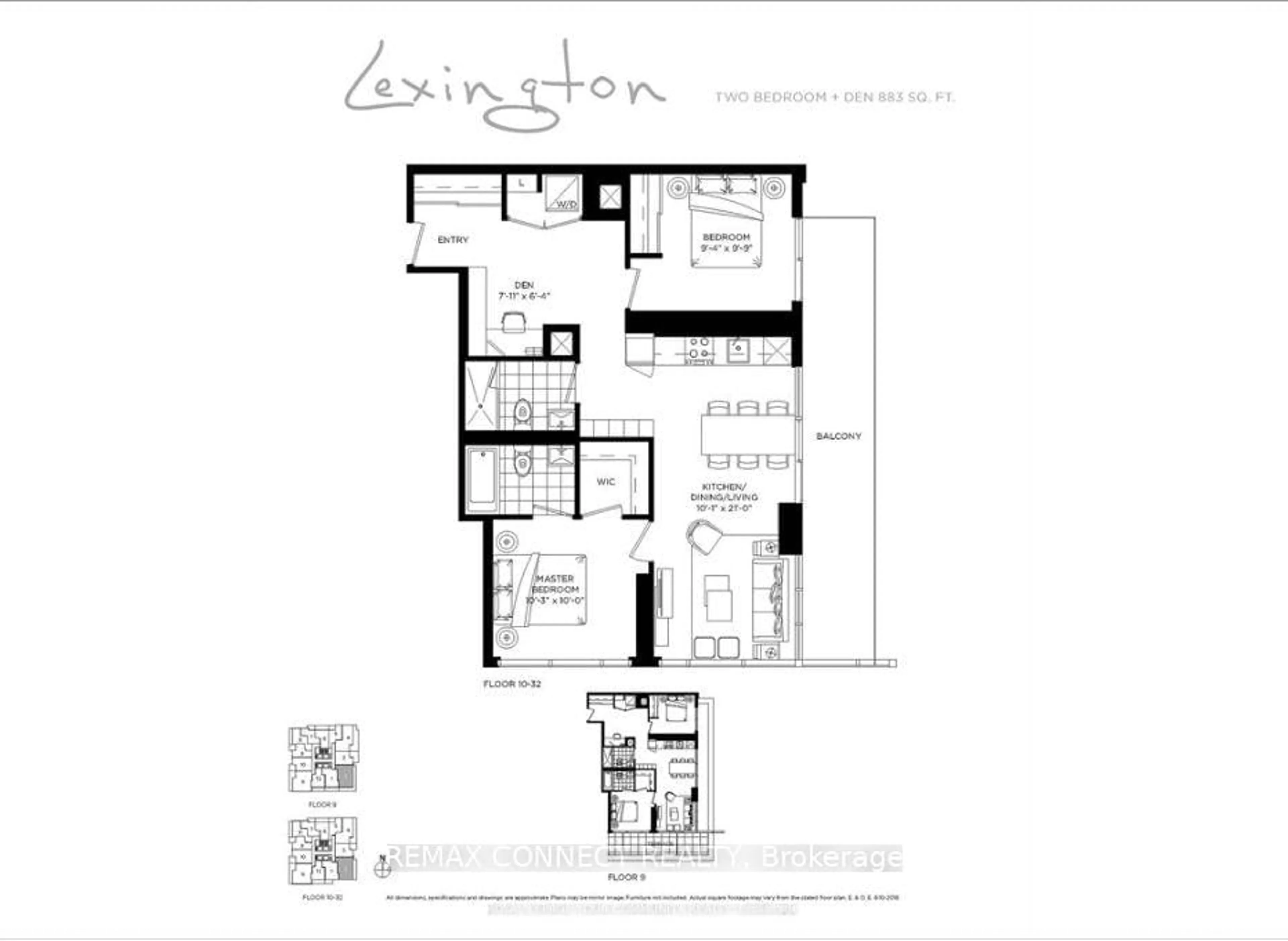 Floor plan for 50 O'Neill Rd #2502, Toronto Ontario M3C 0R1