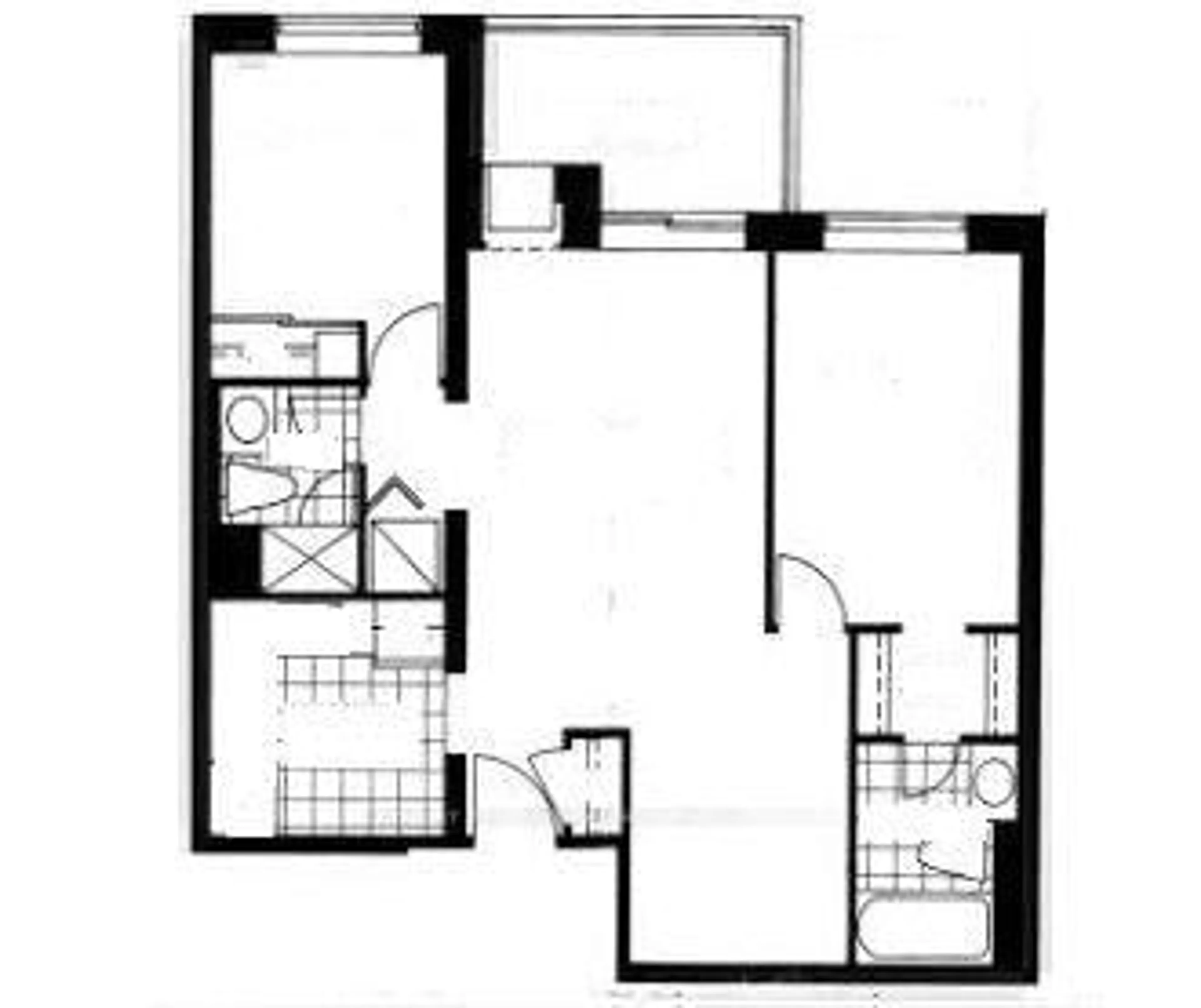 Floor plan for 18 Hillcrest Ave #1403, Toronto Ontario M2N 6T5