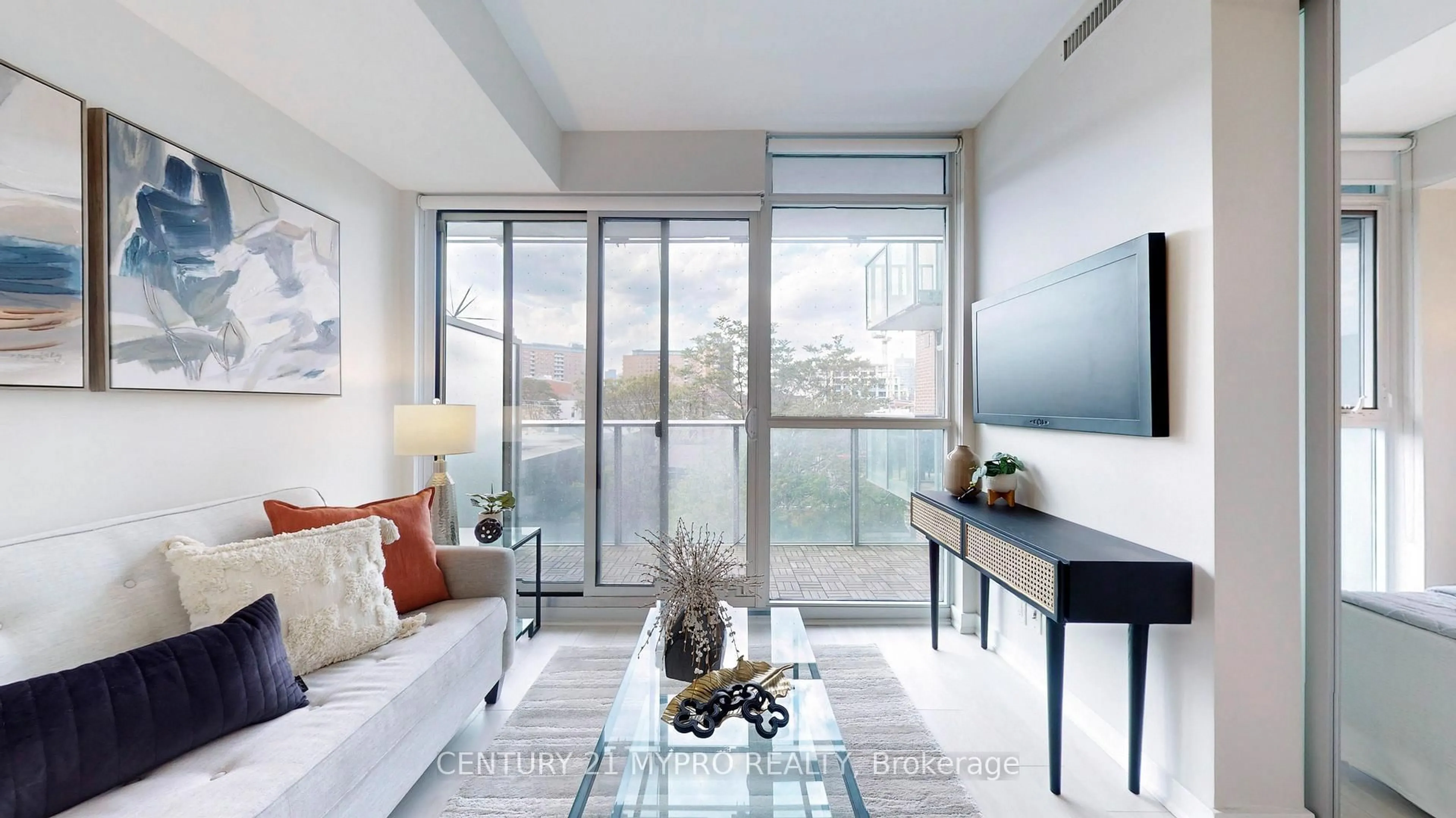 Living room with furniture, unknown for 120 Parliament St #404, Toronto Ontario M5A 0N6