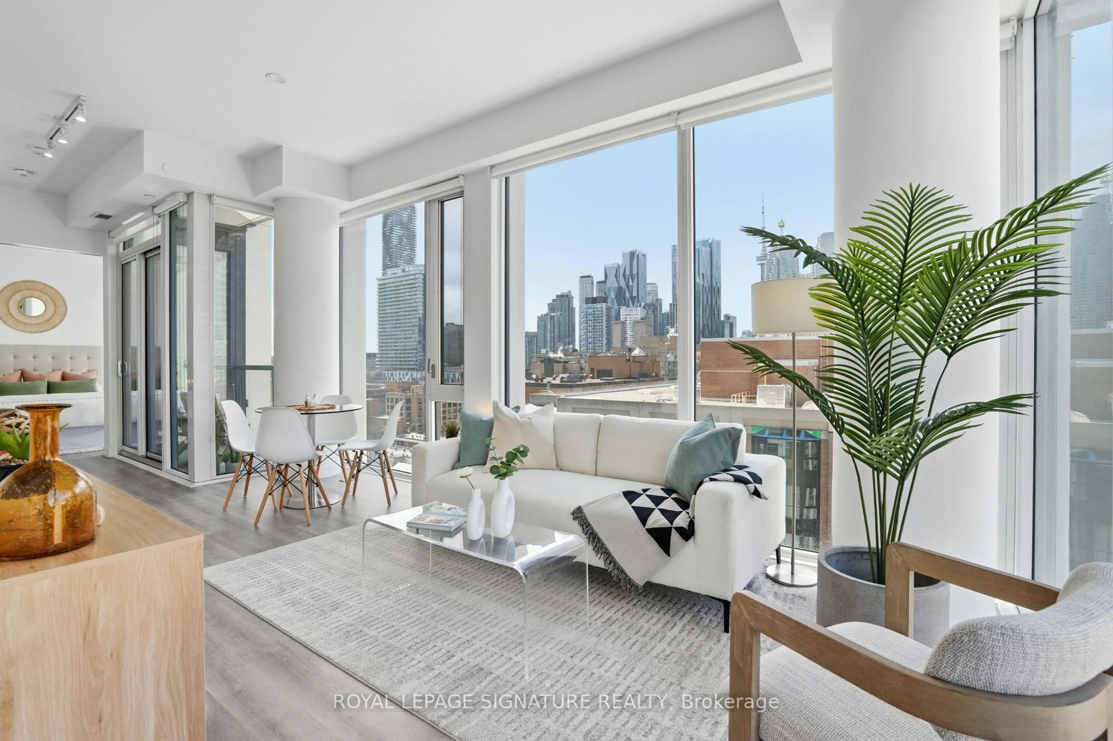 Living room with furniture, unknown for 158 Front St #1003, Toronto Ontario M5A 0K9