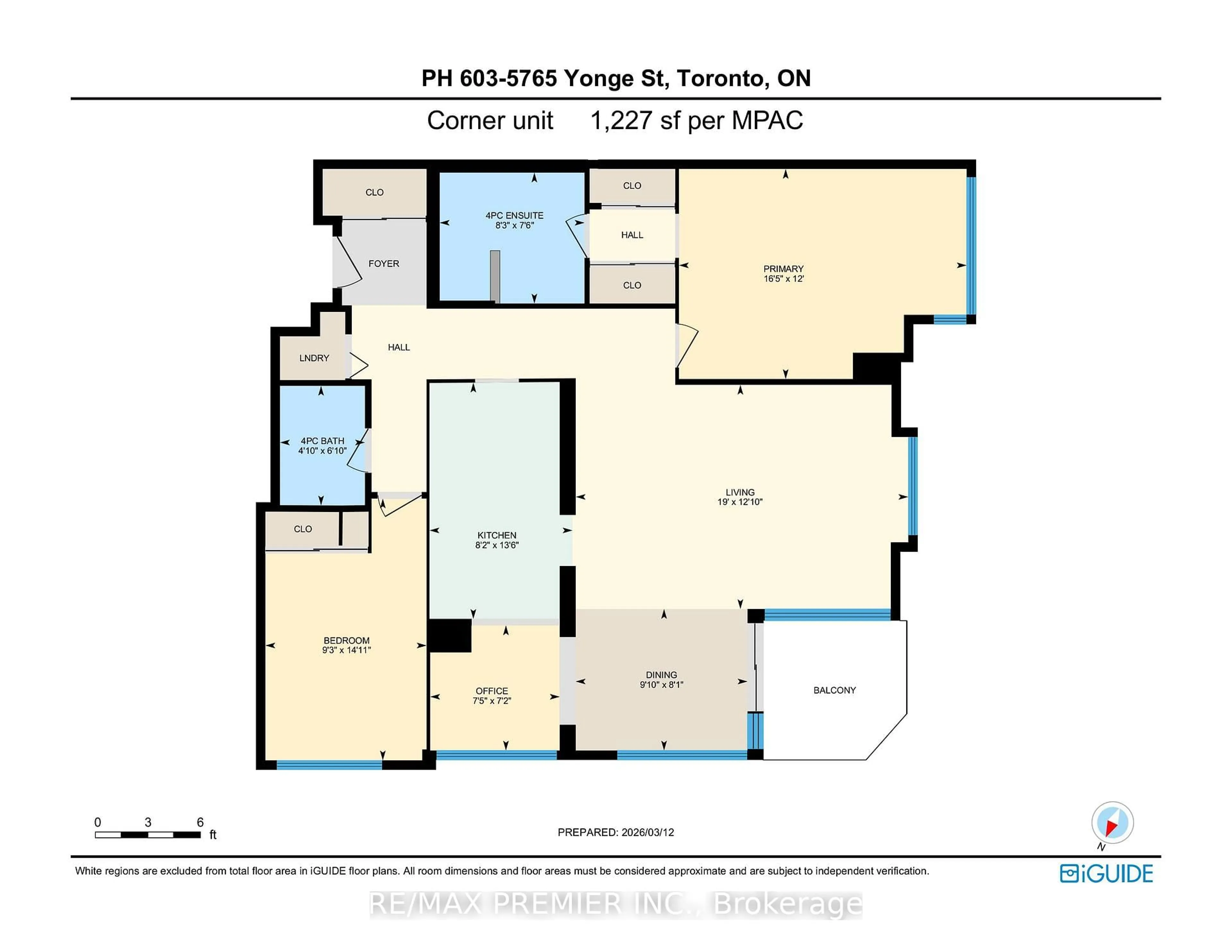 Floor plan for 5765 Yonge St #PH603, Toronto Ontario M2M 4H9