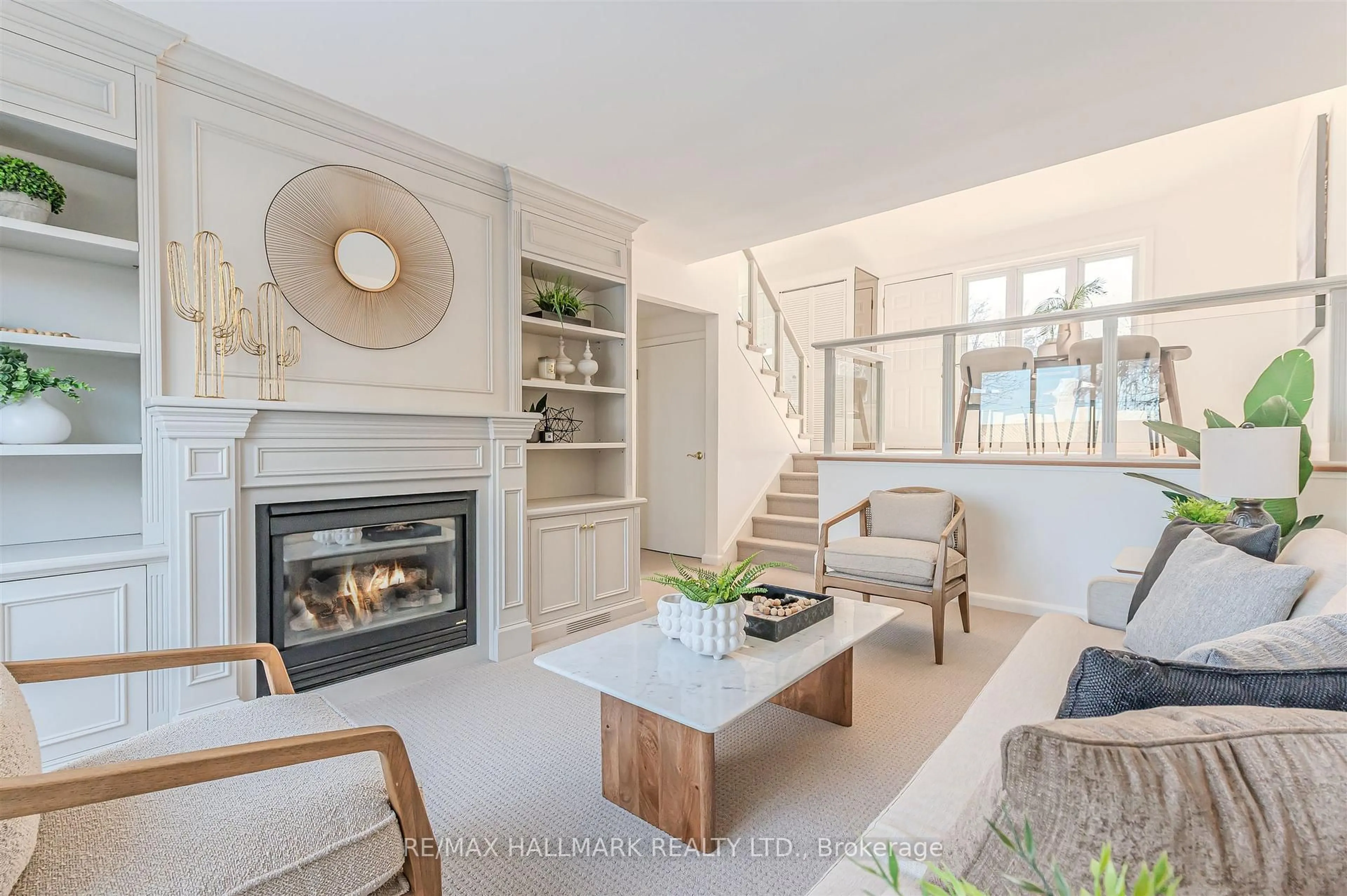 Living room with furniture, unknown for 16 Burdock Lane, Toronto Ontario M3C 2G5