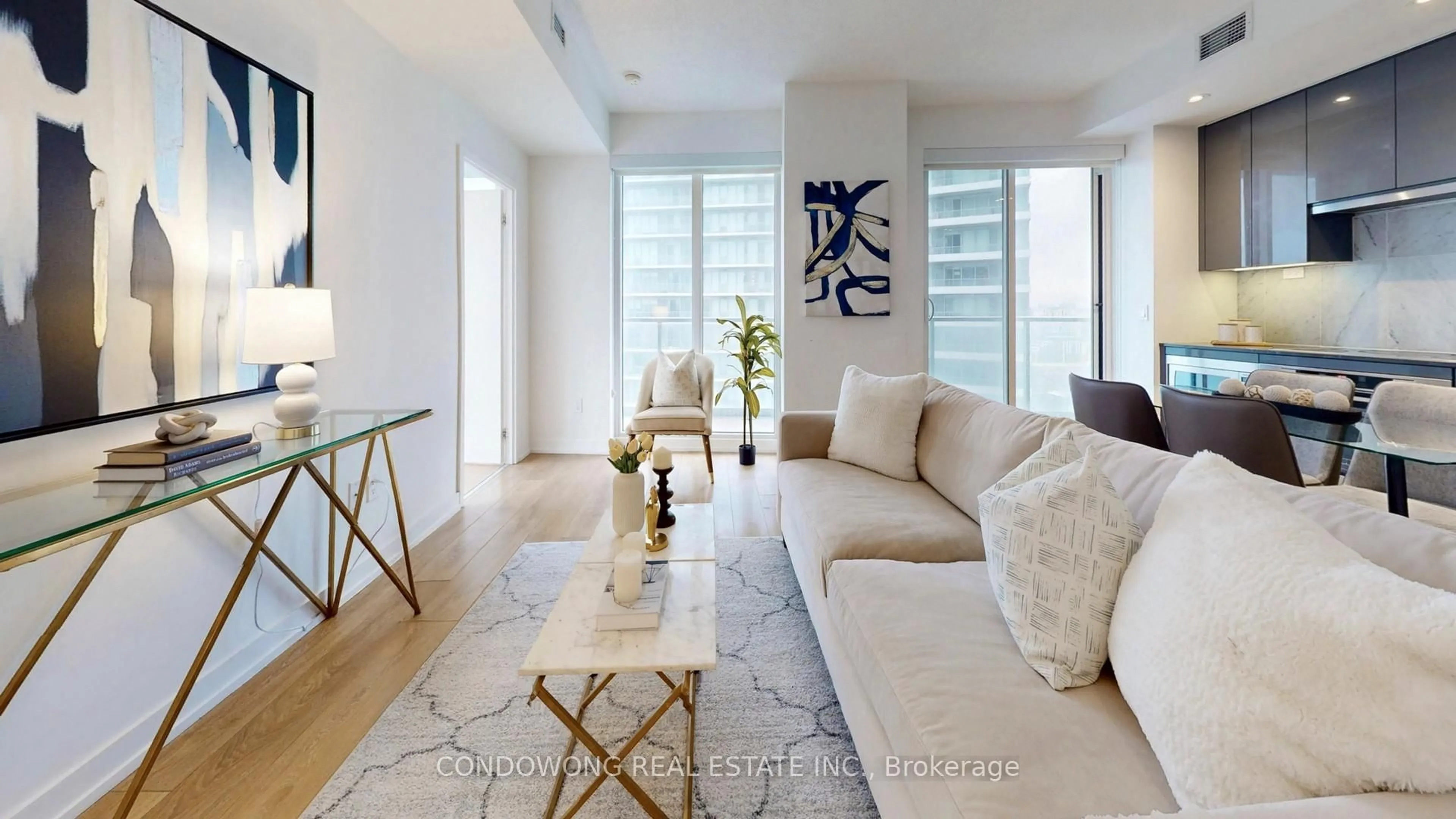 Living room with furniture, unknown for 117 McMahon Dr #3003, Toronto Ontario M2K 0E4