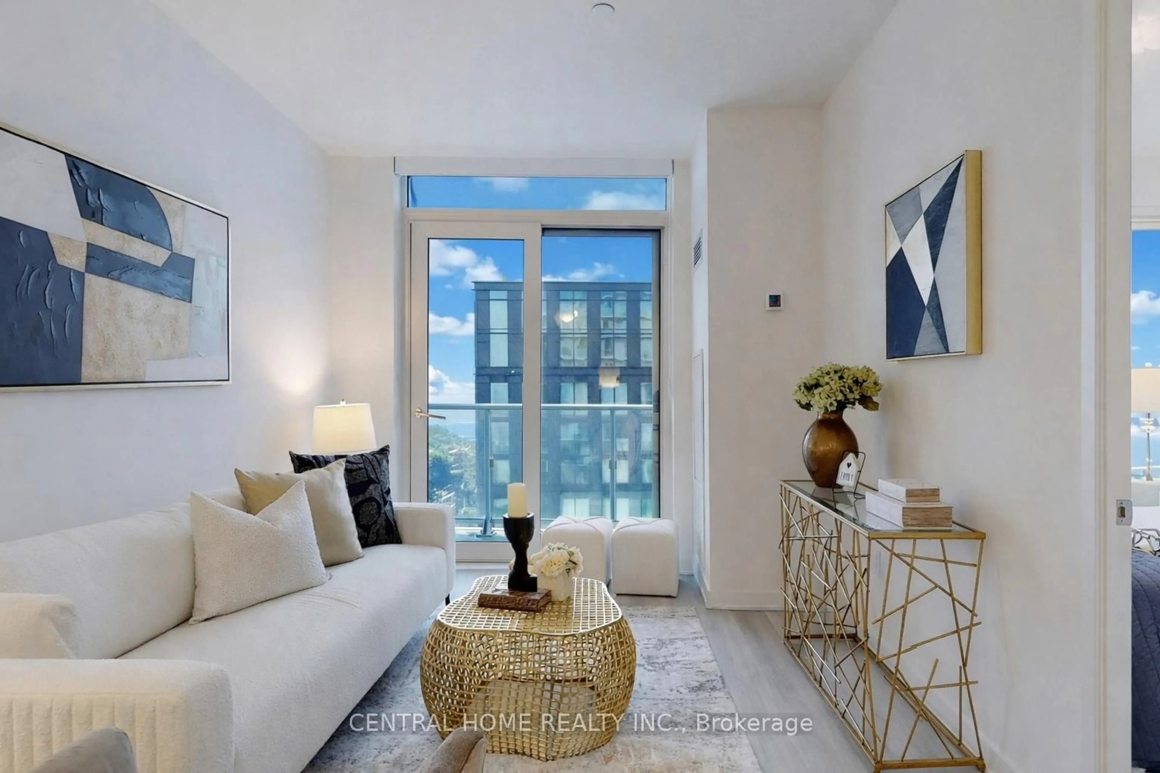 Living room with furniture, unknown for 100 Dalhousie St #3908, Toronto Ontario M5B 0C7