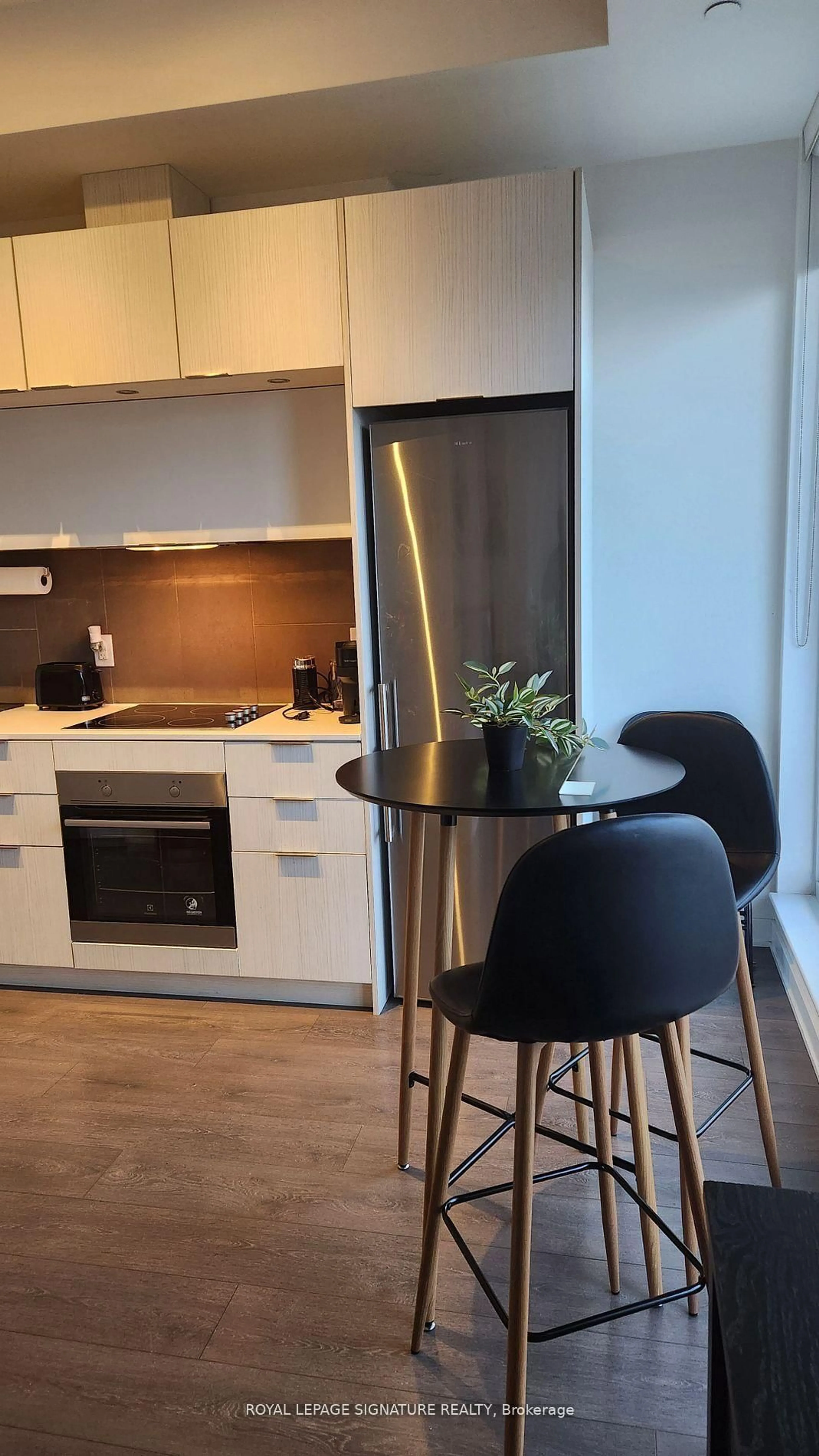 Standard kitchen, wood/laminate floor for 55 Regent Park Blvd #2811, Toronto Ontario M5A 3H6