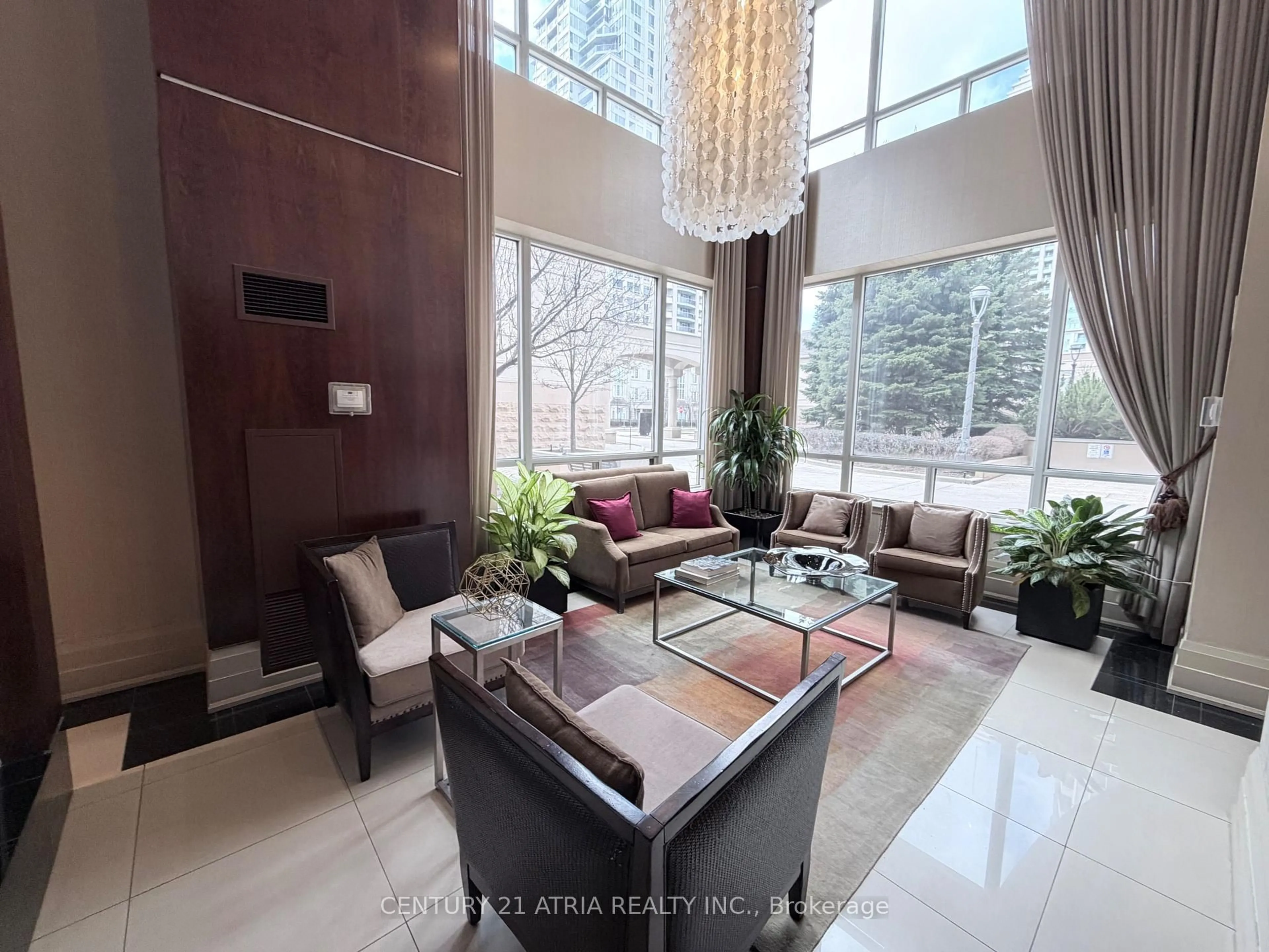 Living room with furniture, unknown for 8 Rean Dr #303, Toronto Ontario M2K 3B9