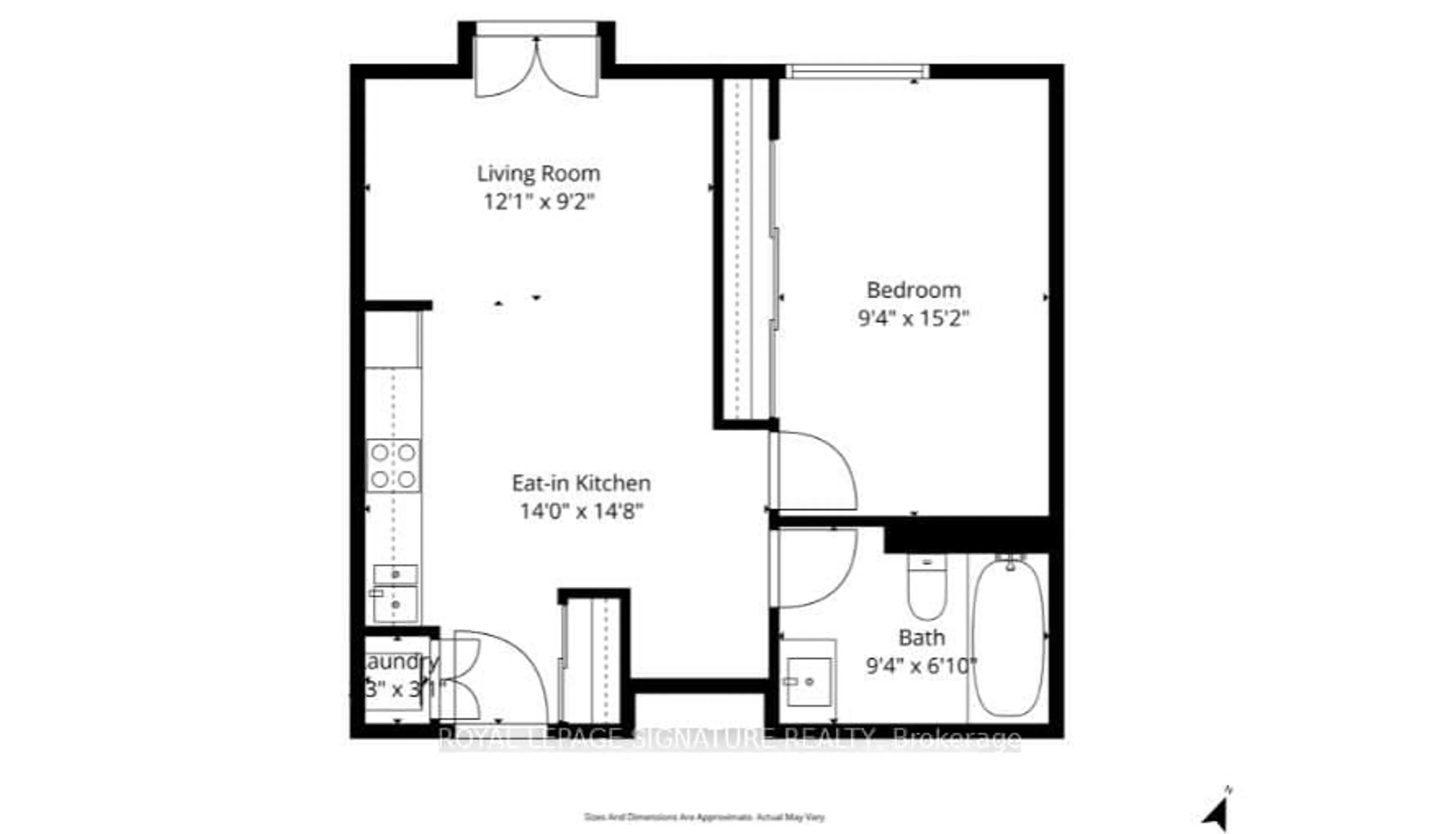 Floor plan for 22 Leader Lane #339, Toronto Ontario M5E 0B2