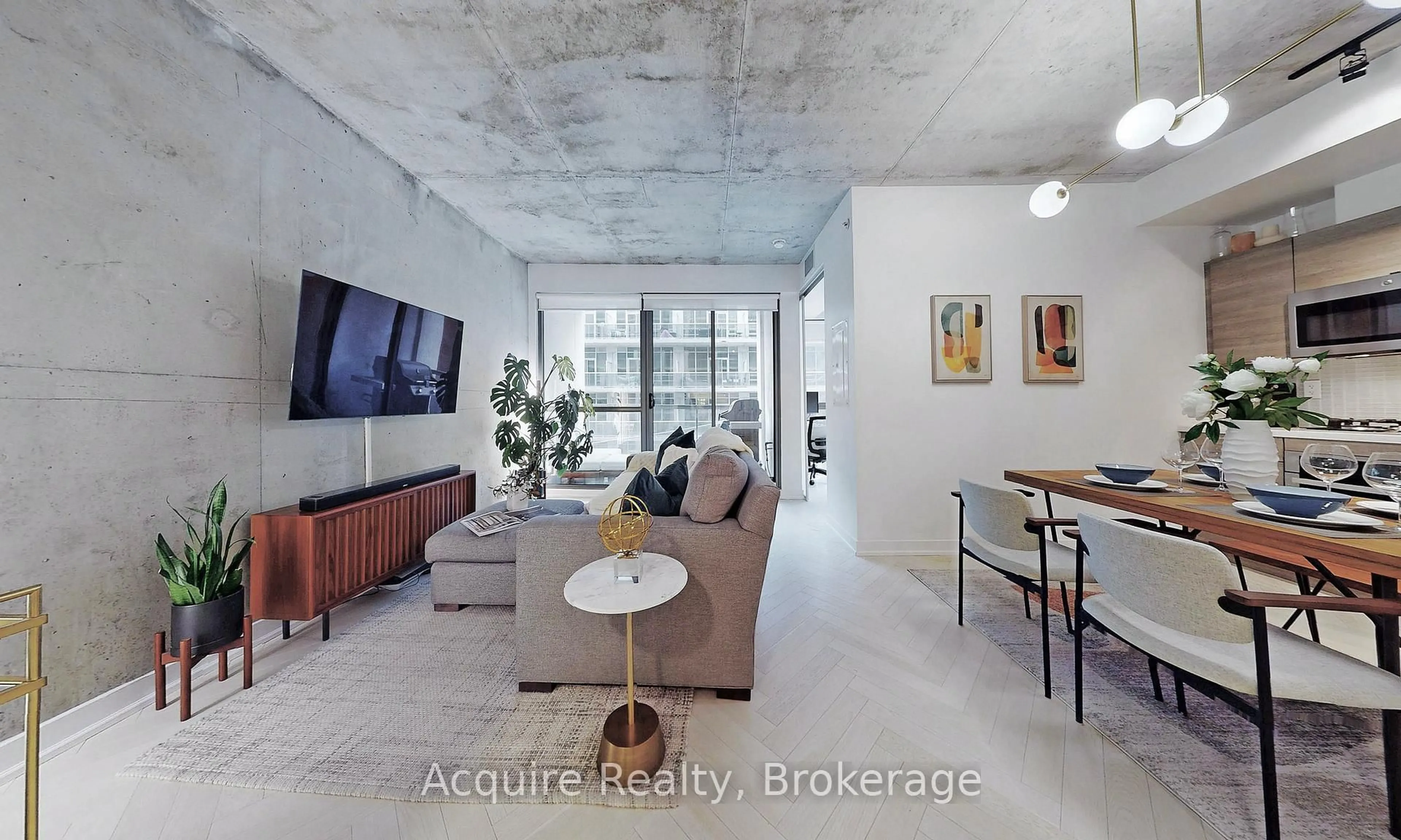 Living room with furniture, unknown for 39 Brant St #415, Toronto Ontario M4G 1V7