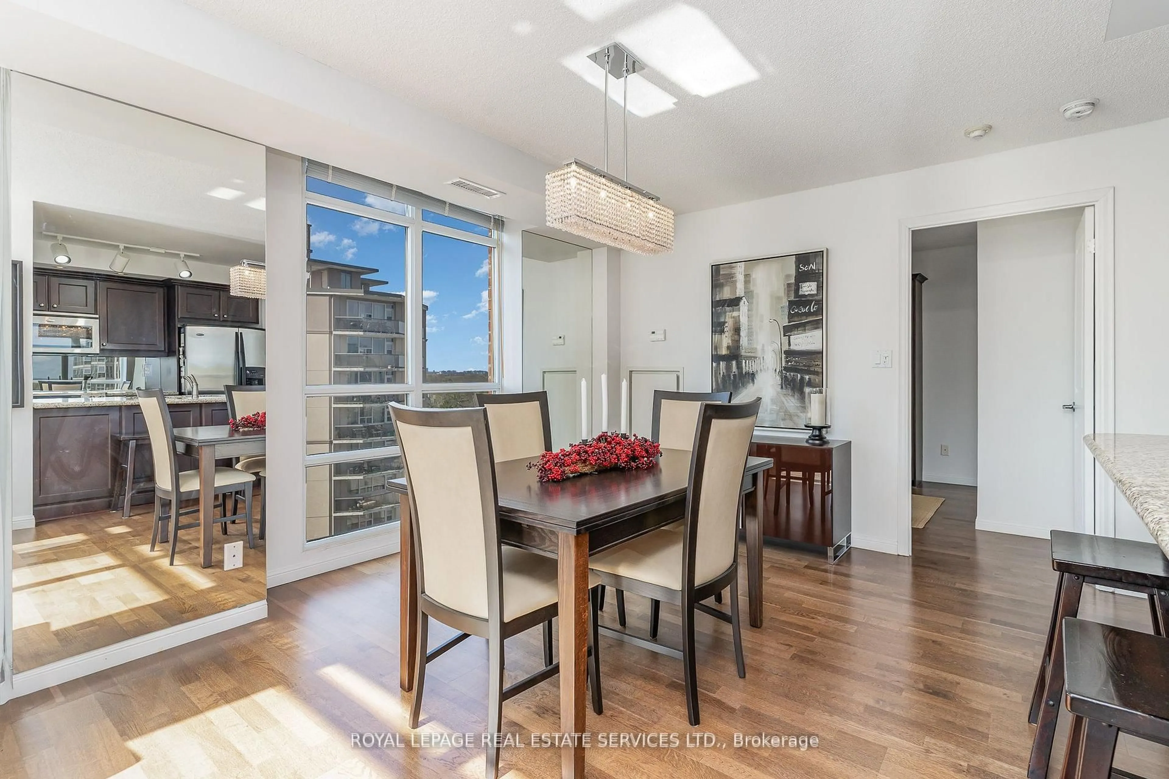 Dining room, wood/laminate floor for 900 Mount Pleasant Rd #1203, Toronto Ontario M4P 3J9