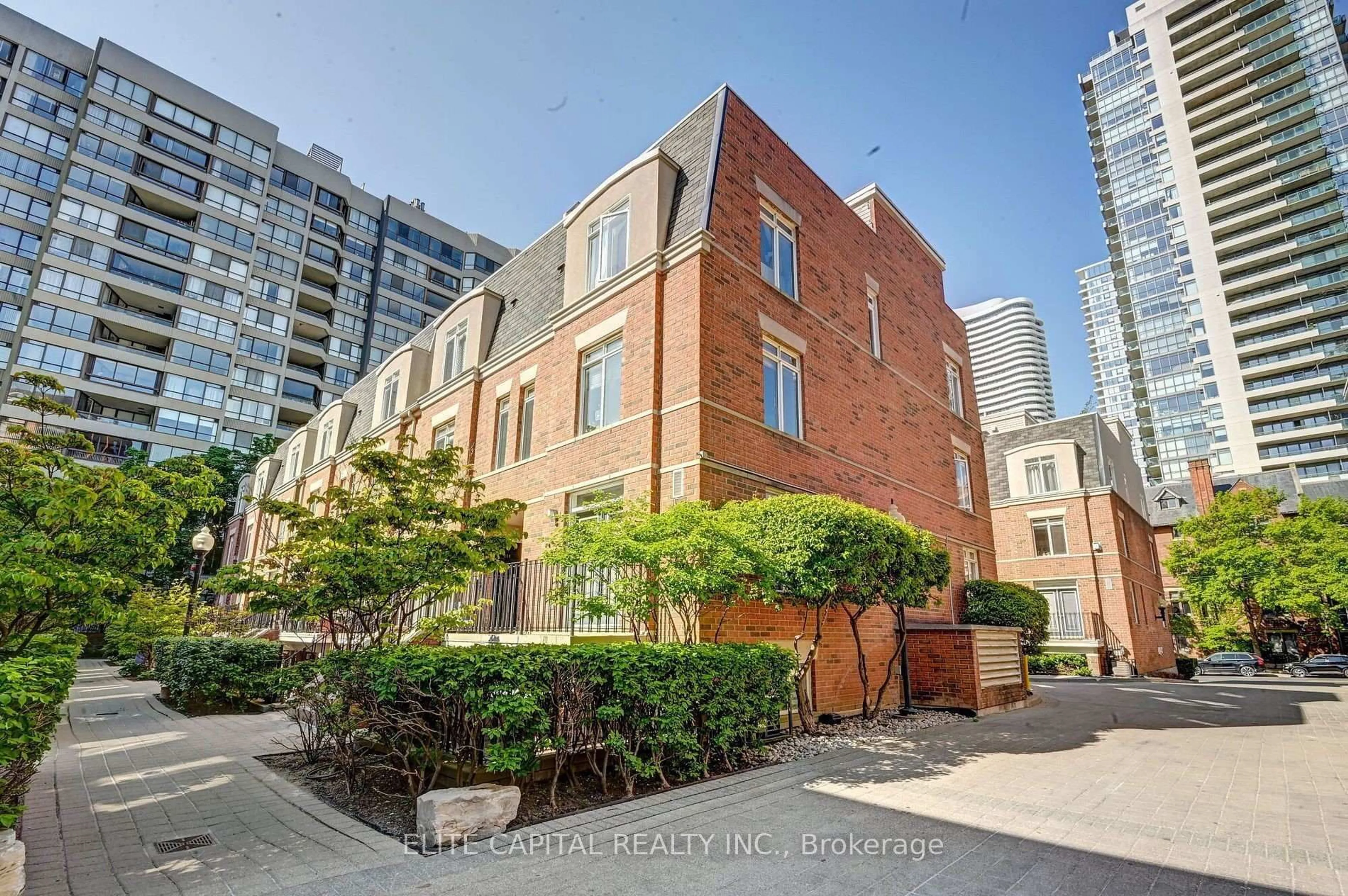 Home with brick exterior material, city buildings view from balcony for 415 Jarvis St #369, Toronto Ontario M4Y 3C1