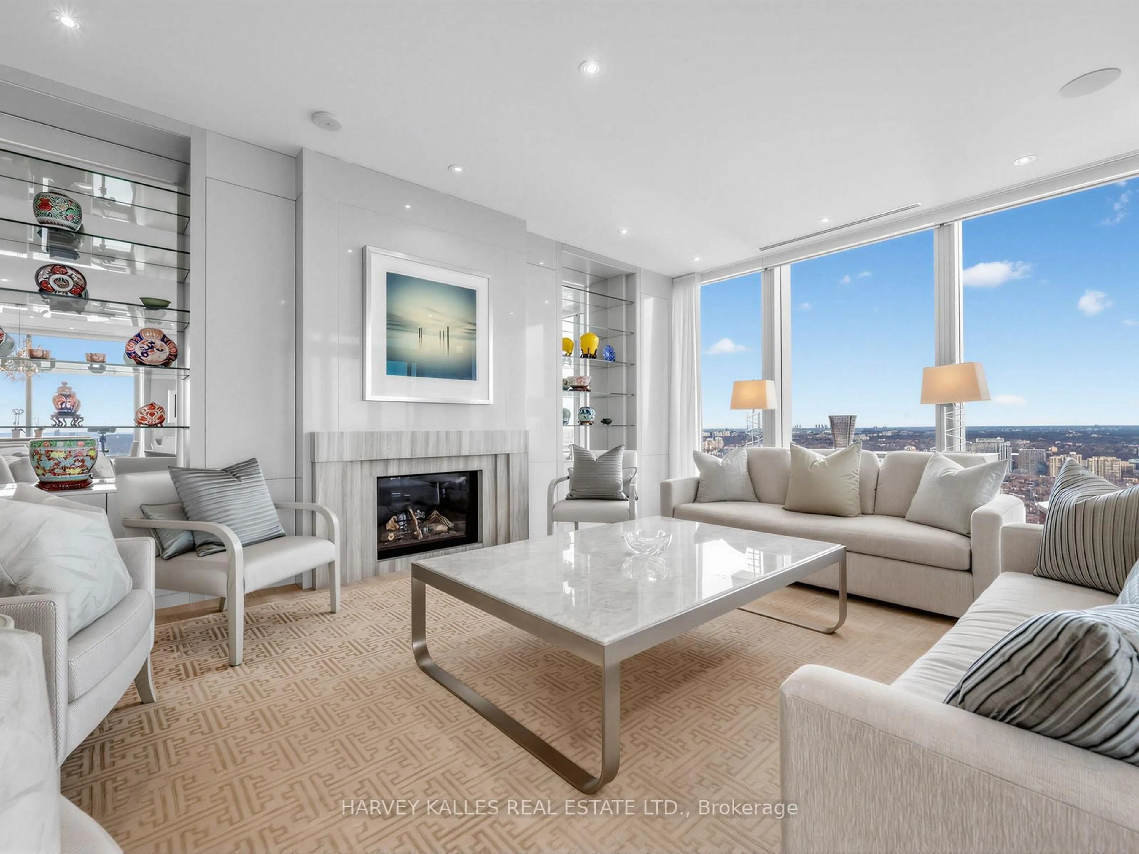 Living room with furniture, unknown for 50 Yorkville Ave #4702, Toronto Ontario M4W 0A4