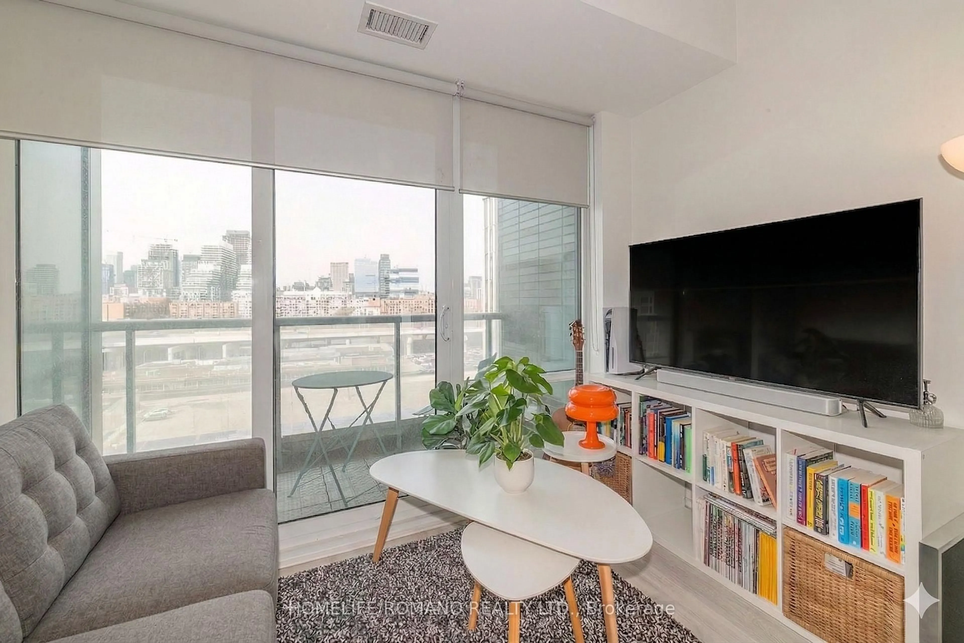 Living room with furniture, unknown for 1 Edgewater Dr #823, Toronto Ontario M5A 0L1