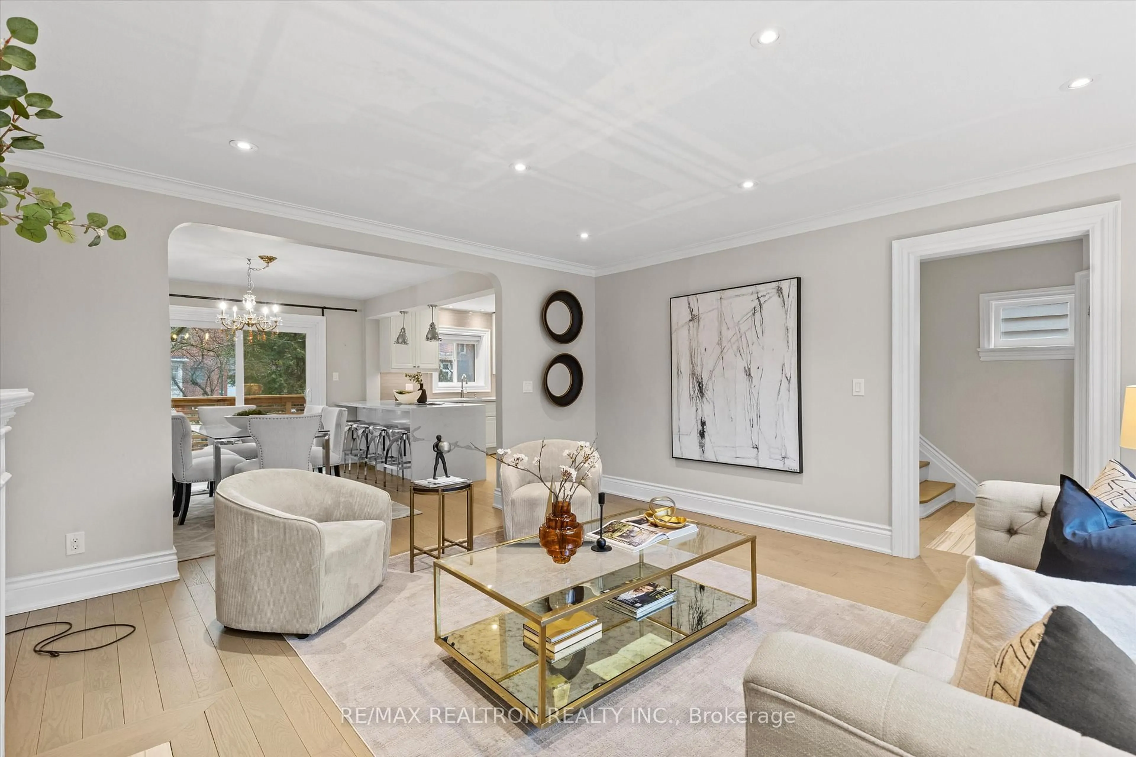 Living room with furniture, unknown for 38 Delhi Ave, Toronto Ontario M5M 3B7