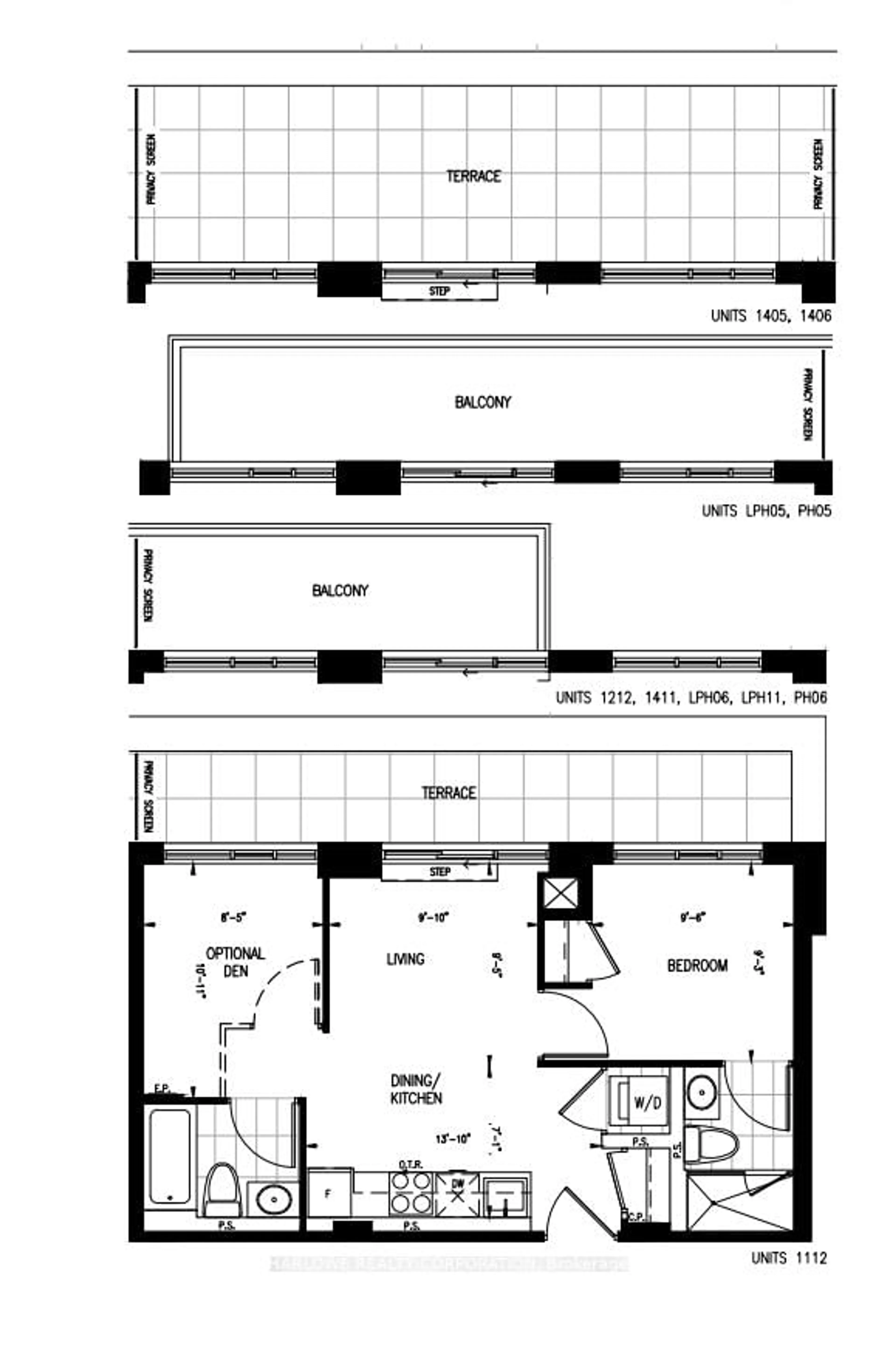 Floor plan for 543 Richmond St #PH05, Toronto Ontario M5V 0W9