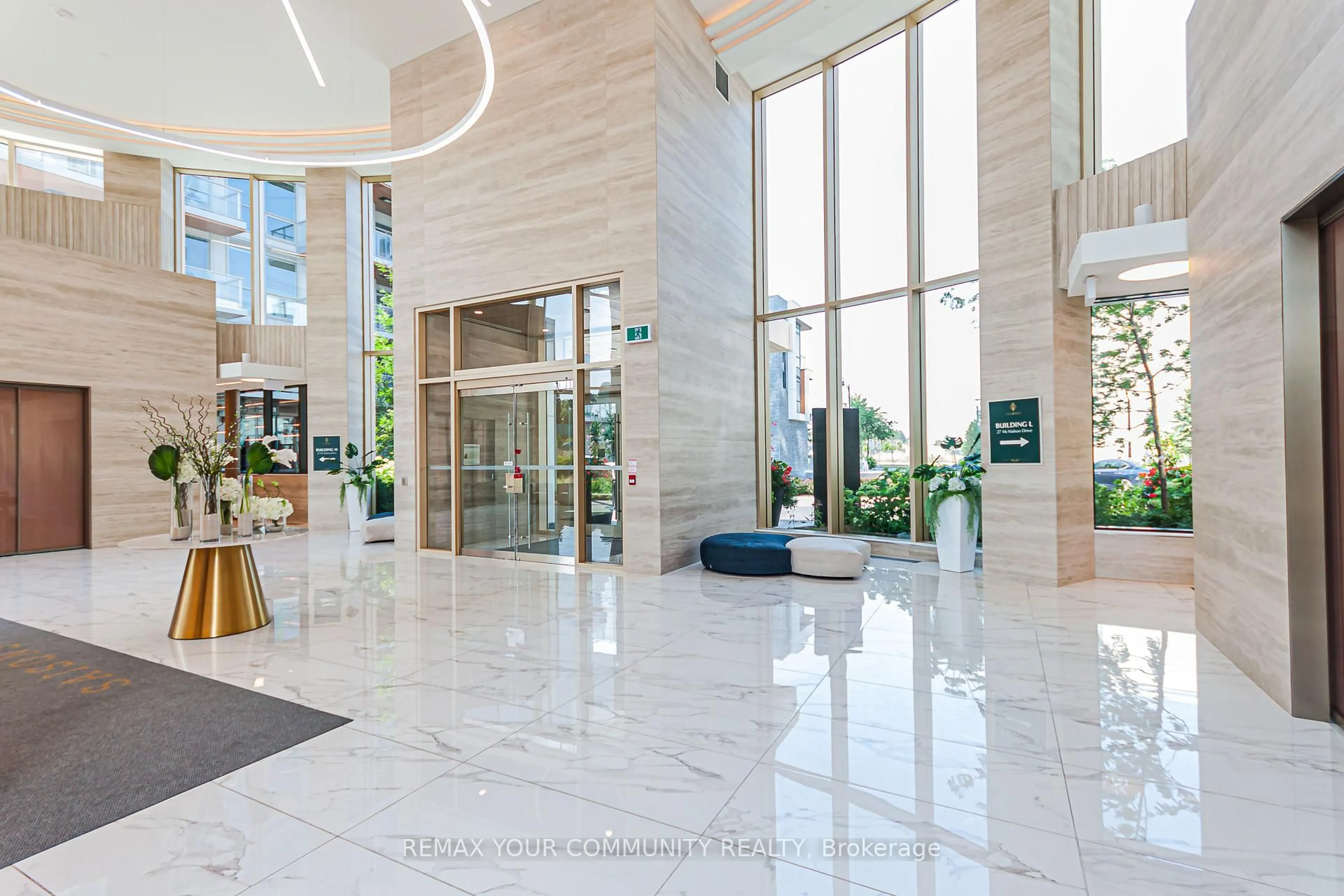 Lobby for 27 McMahon Dr #1801, Toronto Ontario M2K 0J2