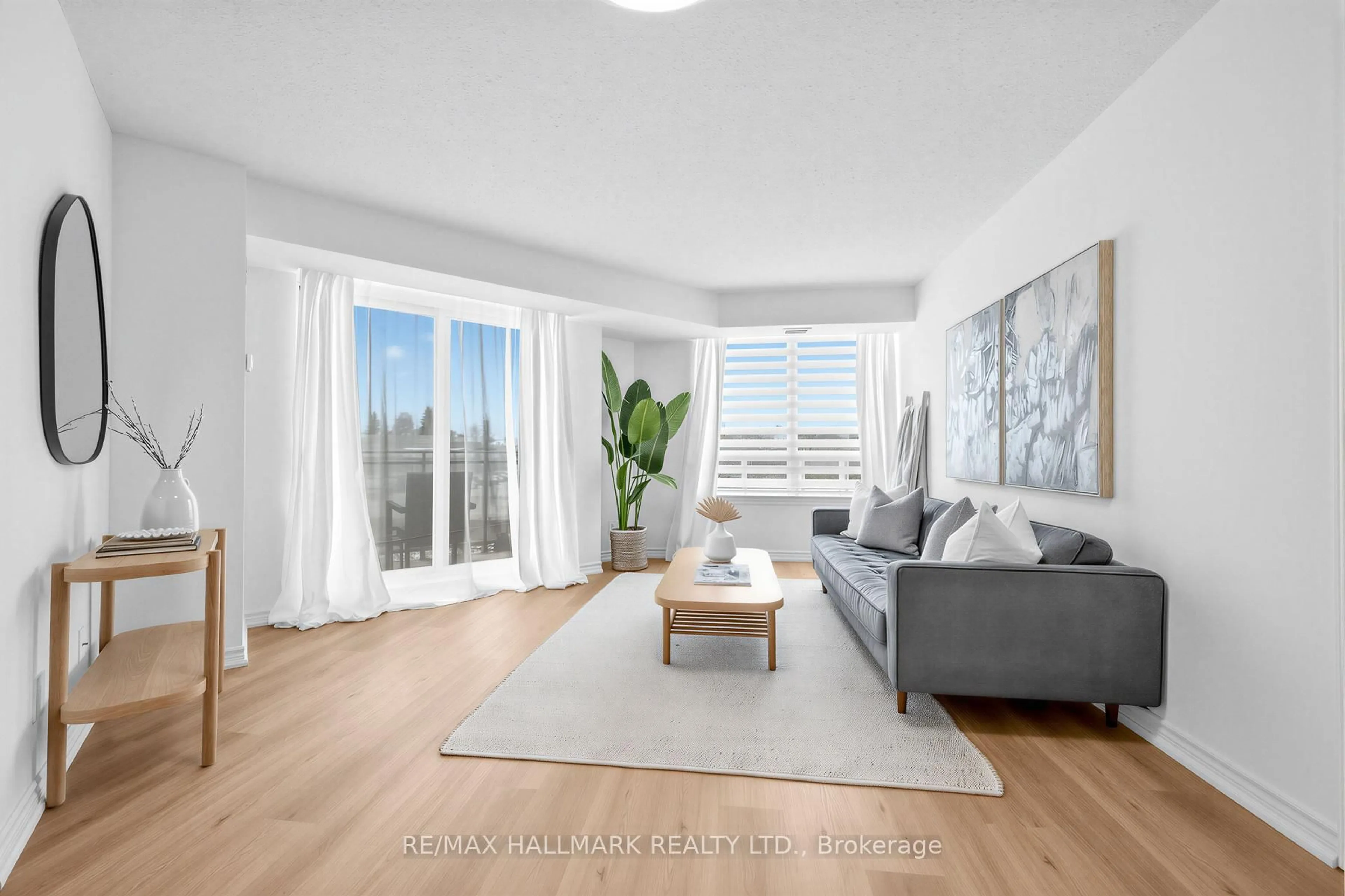 Living room with furniture, unknown for 1730 Eglinton Ave #211, Toronto Ontario M4A 1J7