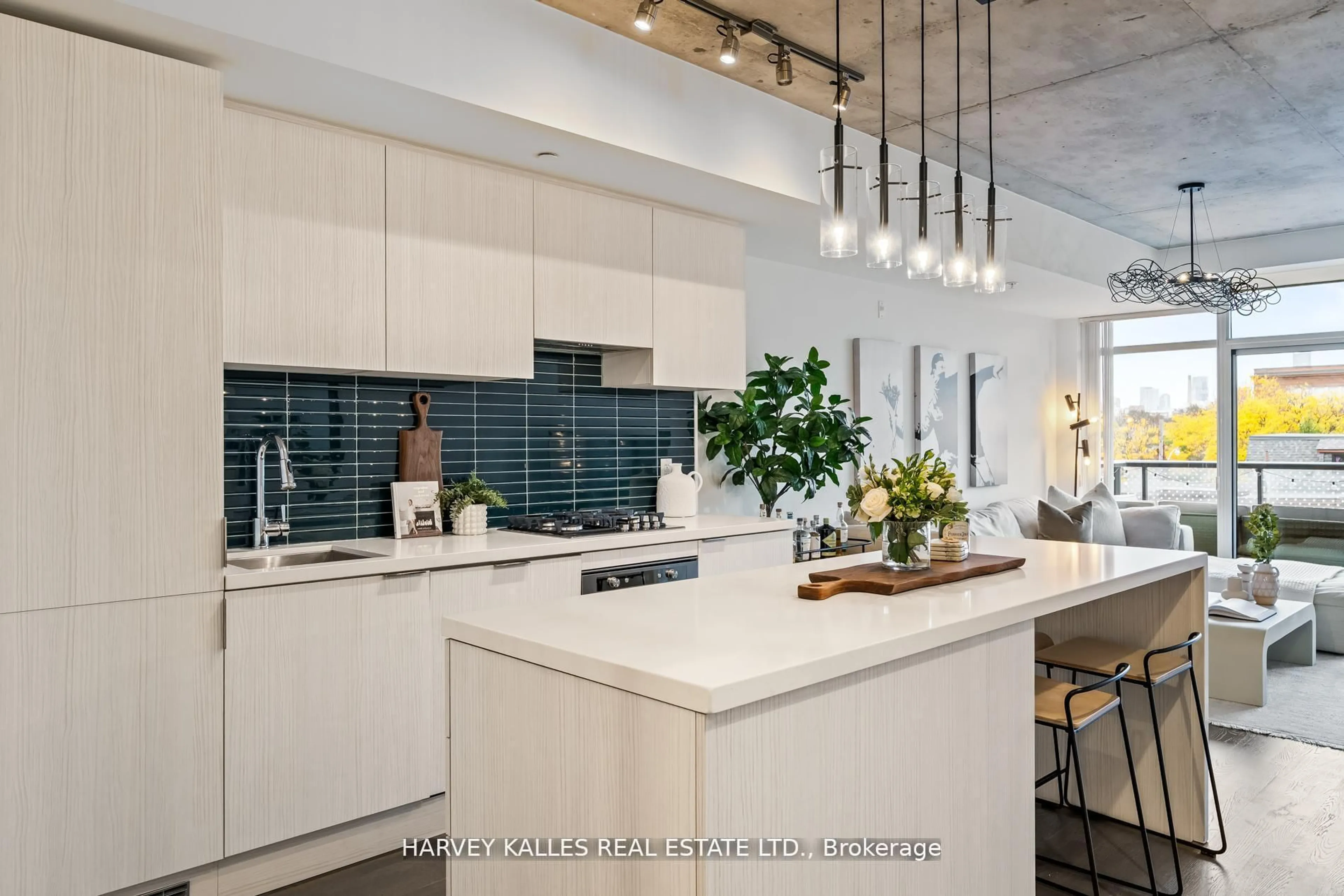 Contemporary kitchen, ceramic/tile floor for 109 Ossington Ave #318, Toronto Ontario M6J 0G1