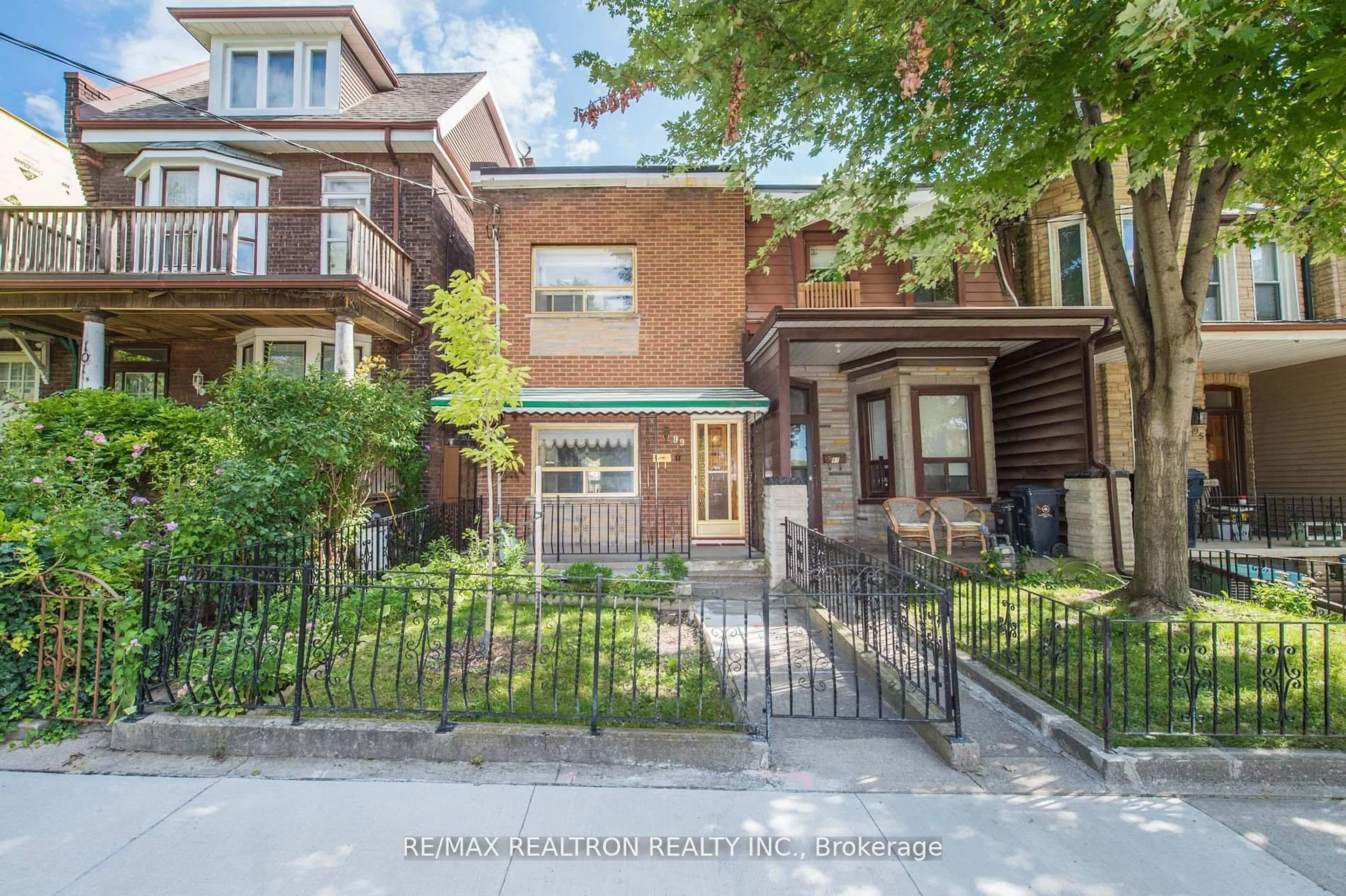 Home with brick exterior material, street for 99 Euclid Ave, Toronto Ontario M6J 2J8