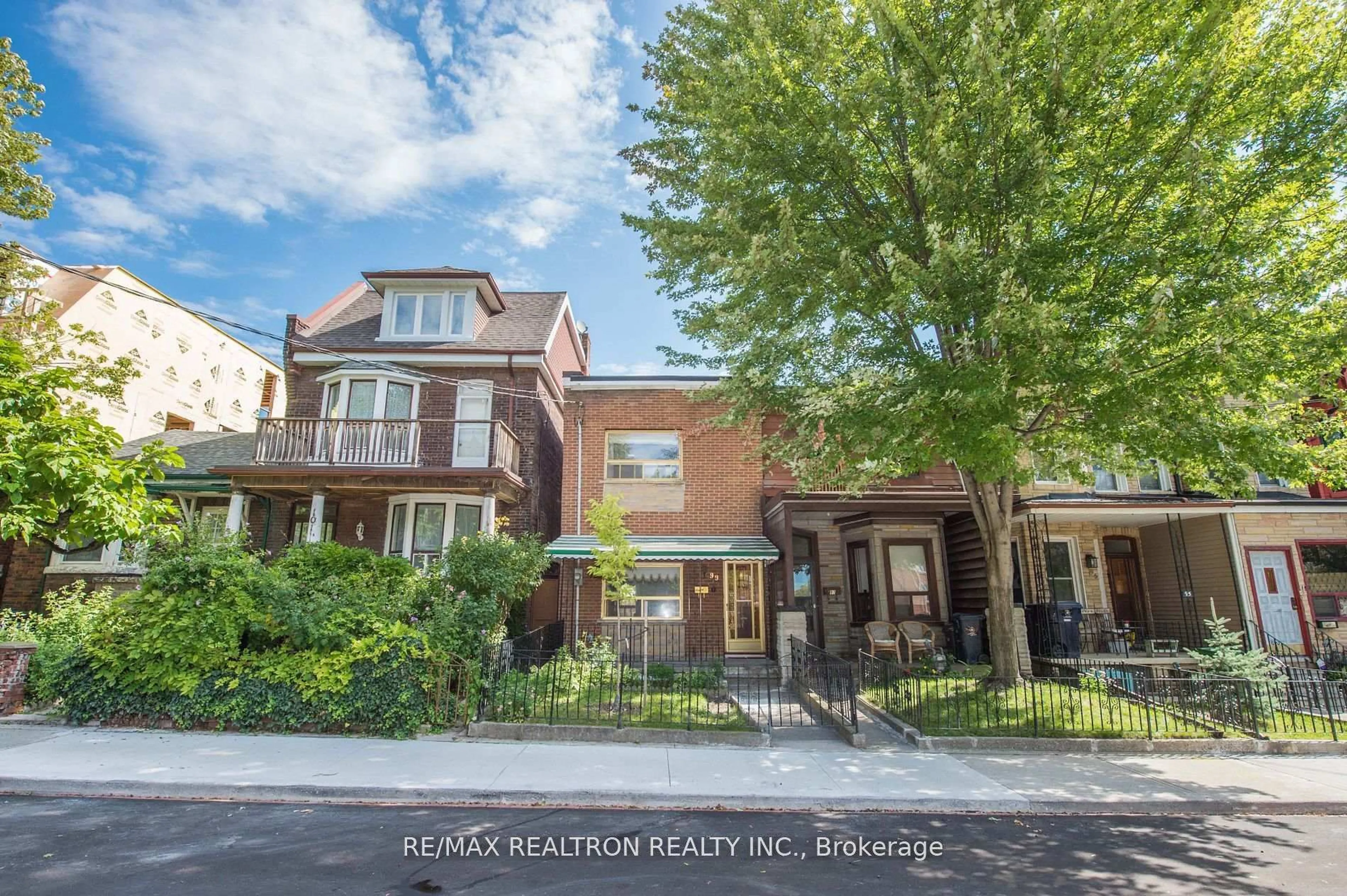 Home with brick exterior material, street for 99 Euclid Ave, Toronto Ontario M6J 2J8
