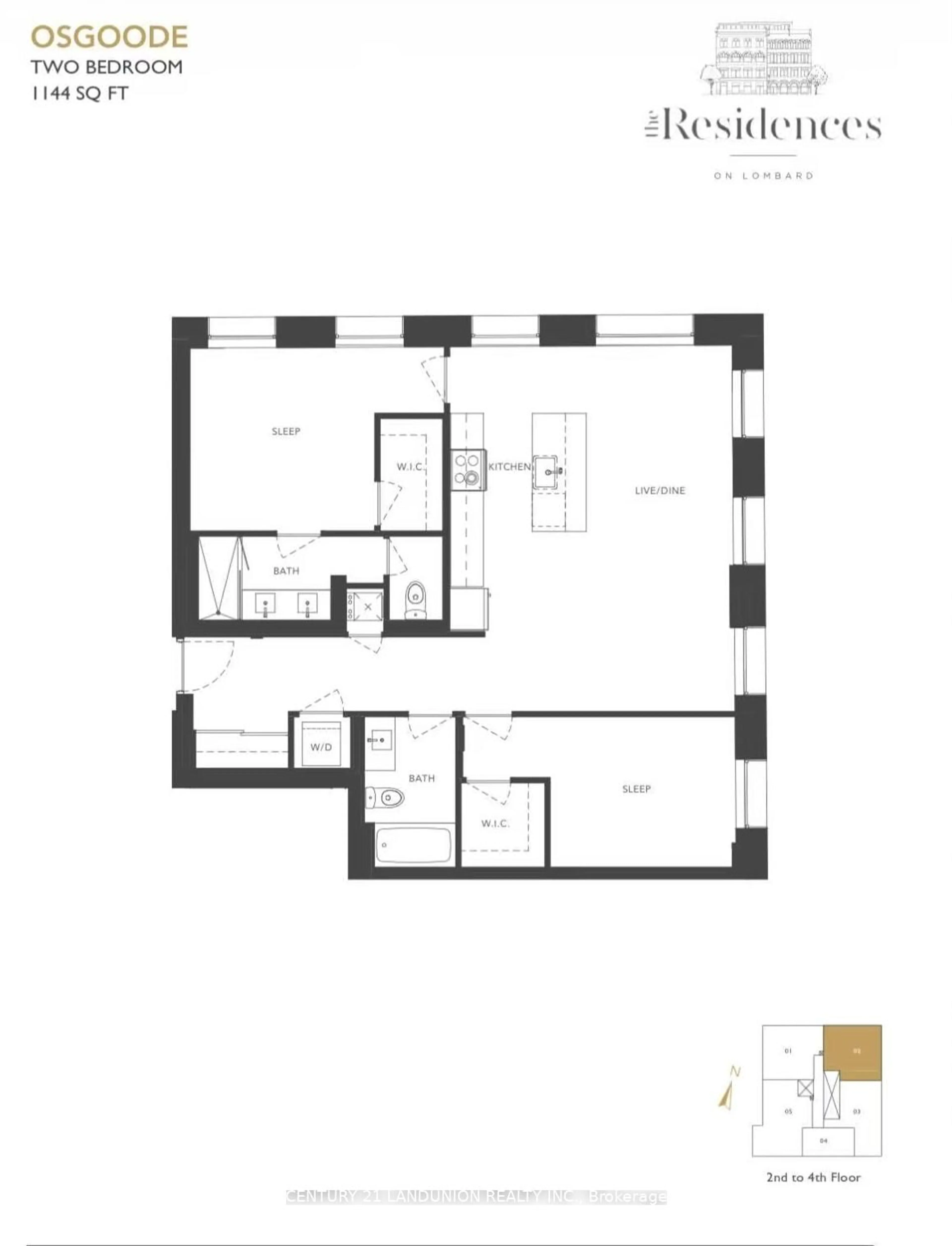 Floor plan for 22 LOMBARD St #402, Toronto Ontario M5C 1M1